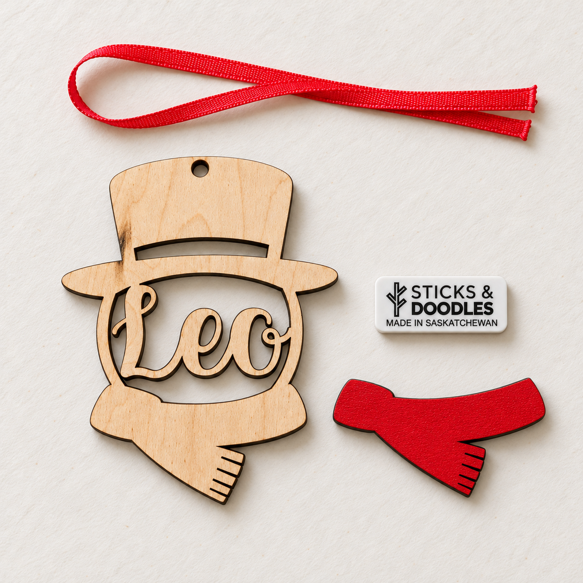 Personalized Snowman Ornament