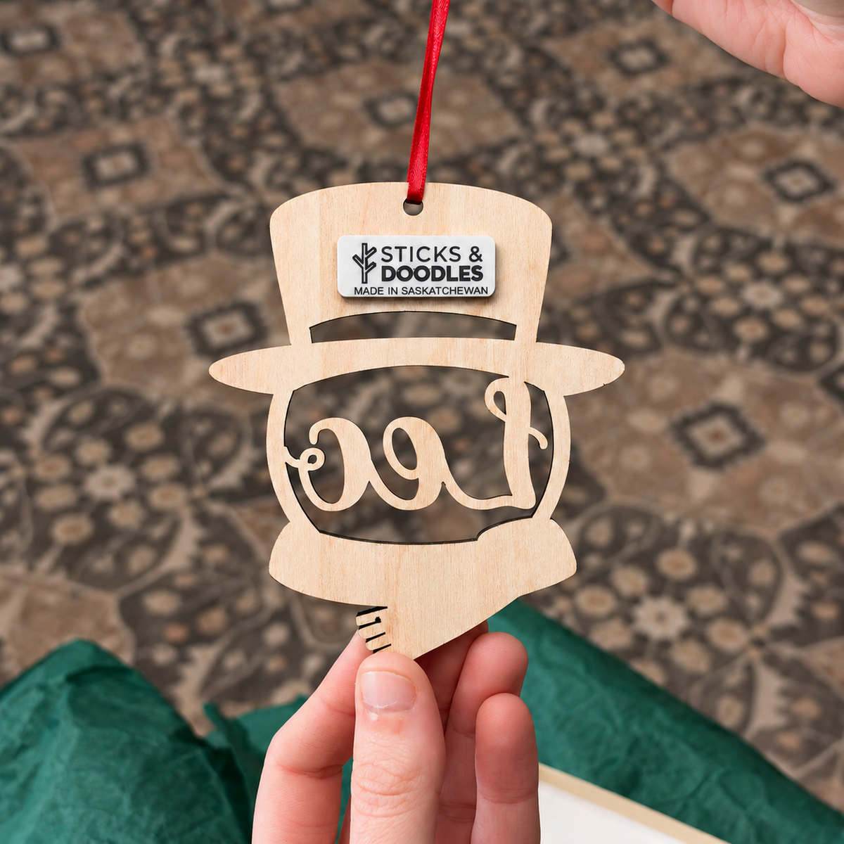 Personalized Snowman Ornament