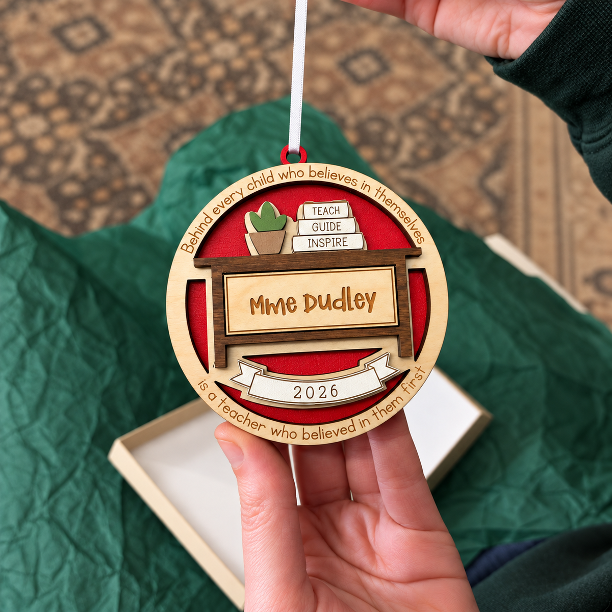 Personalized Teacher's Desk Ornament