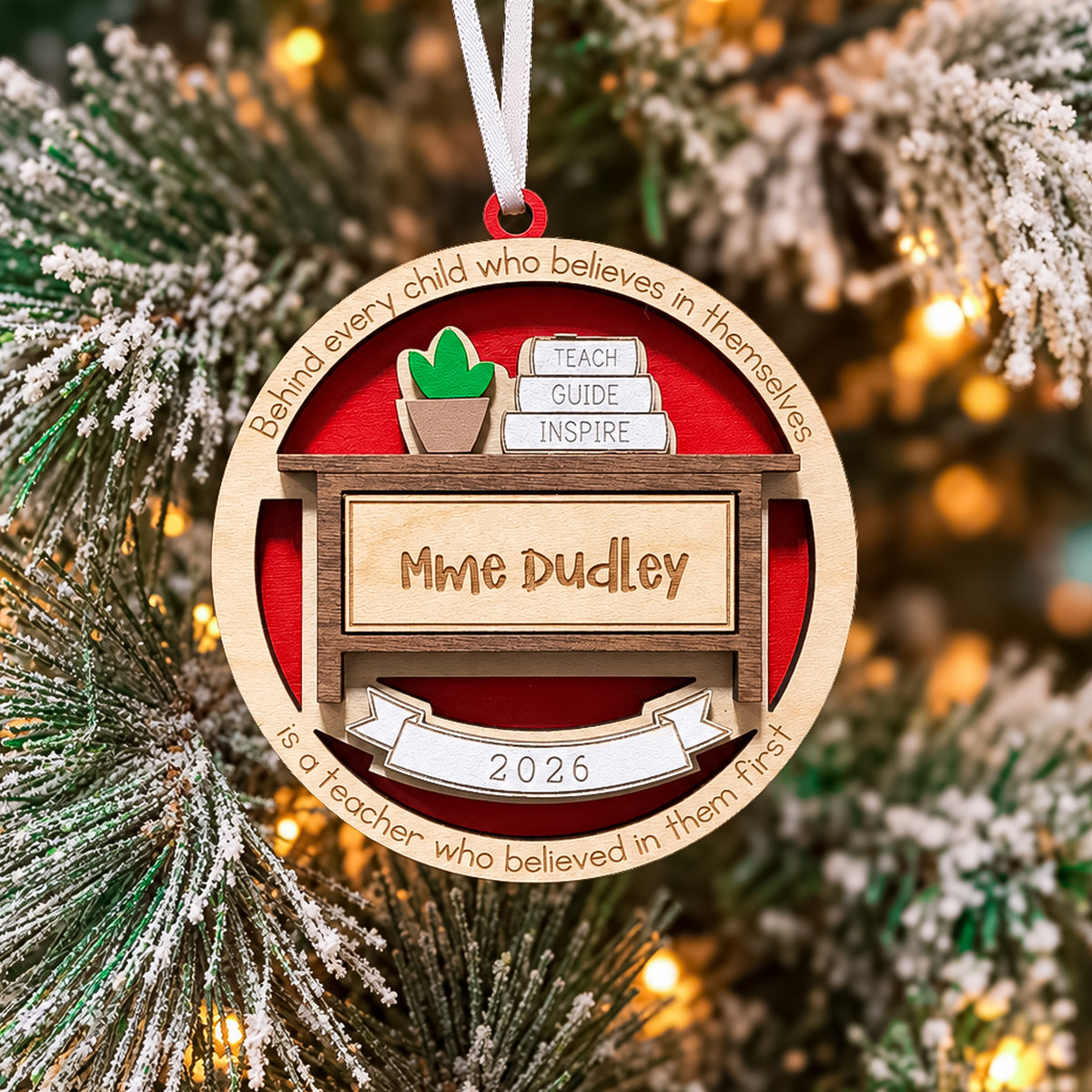 Personalized Teacher's Desk Ornament
