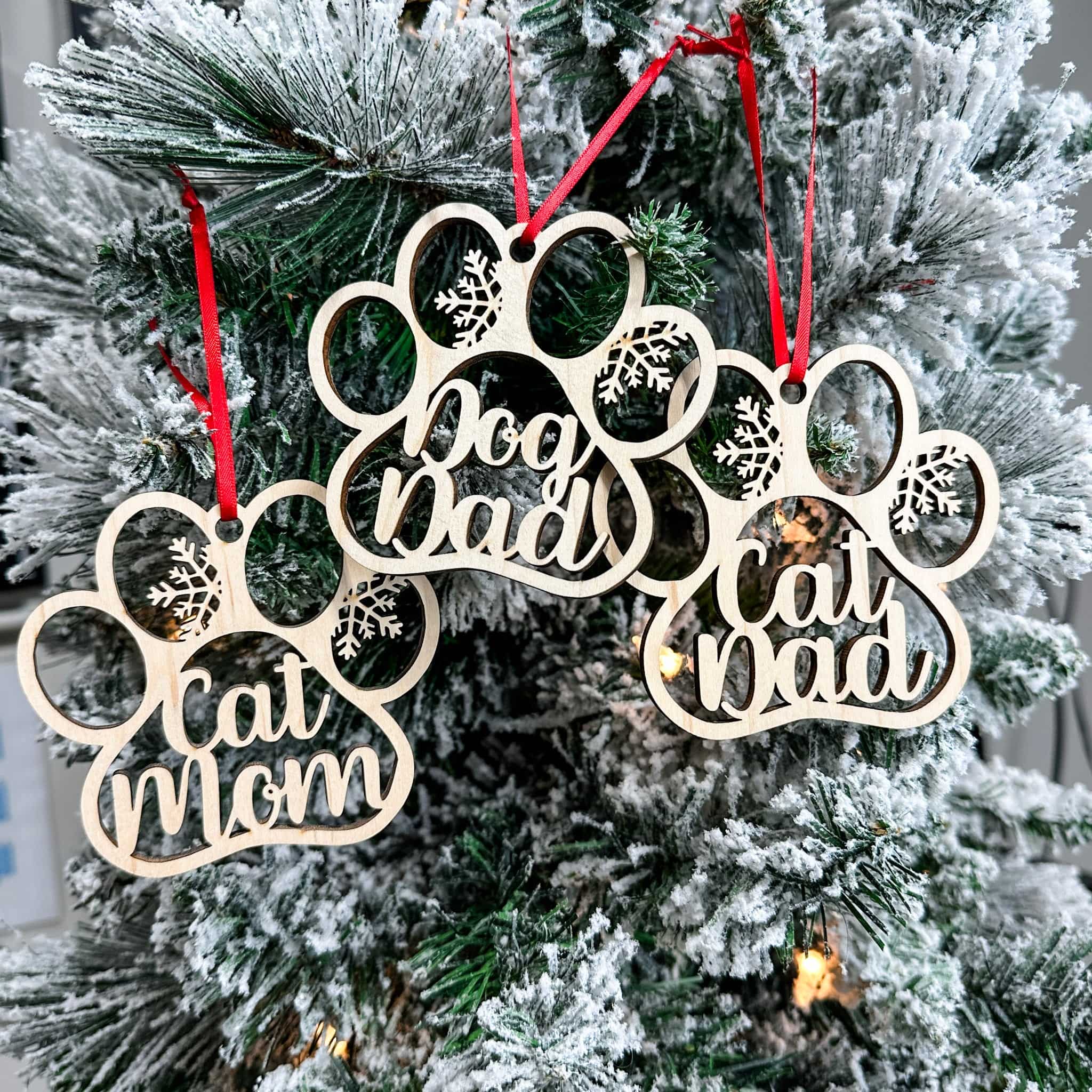 Pet Parent Wood Ornament