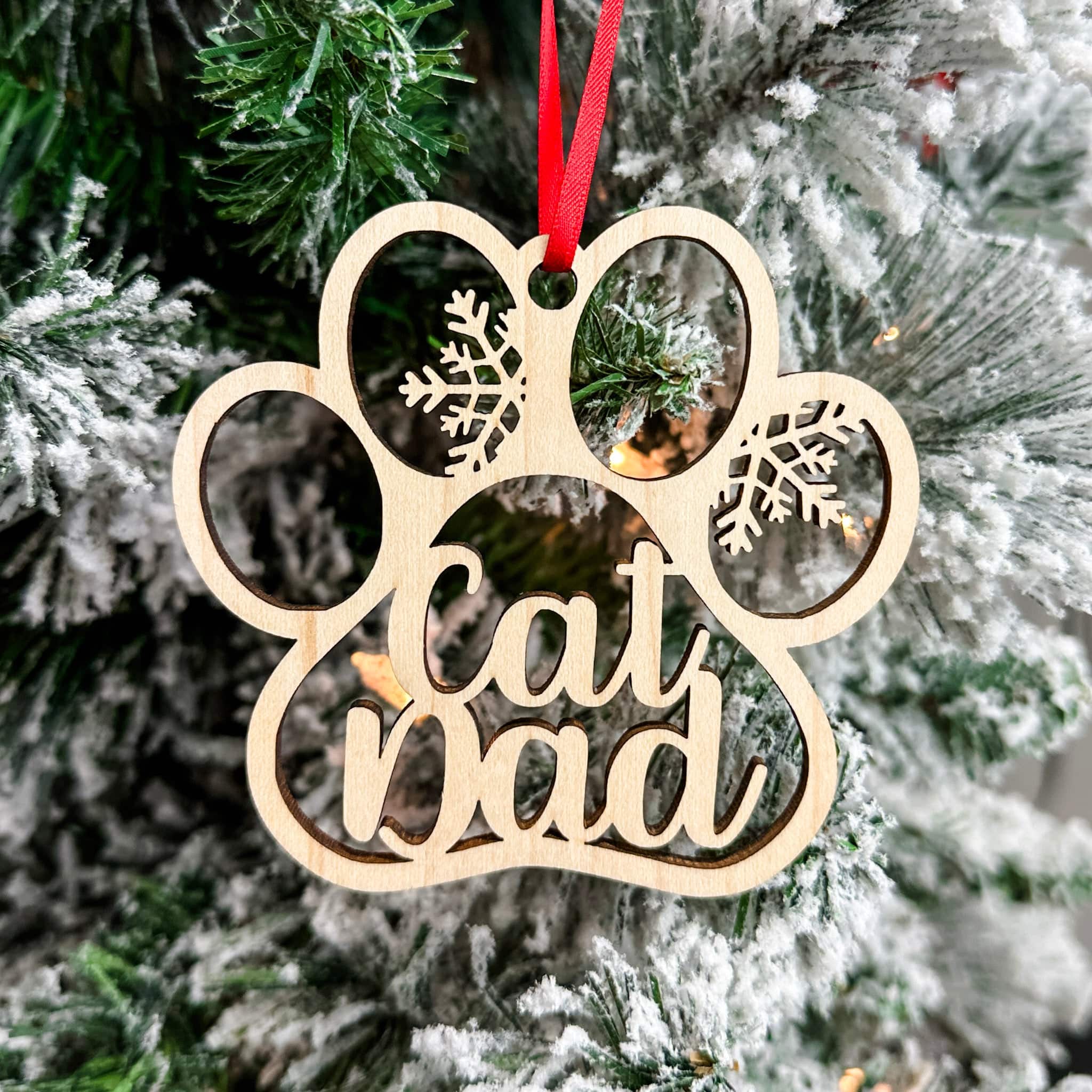 Pet Parent Wood Ornament