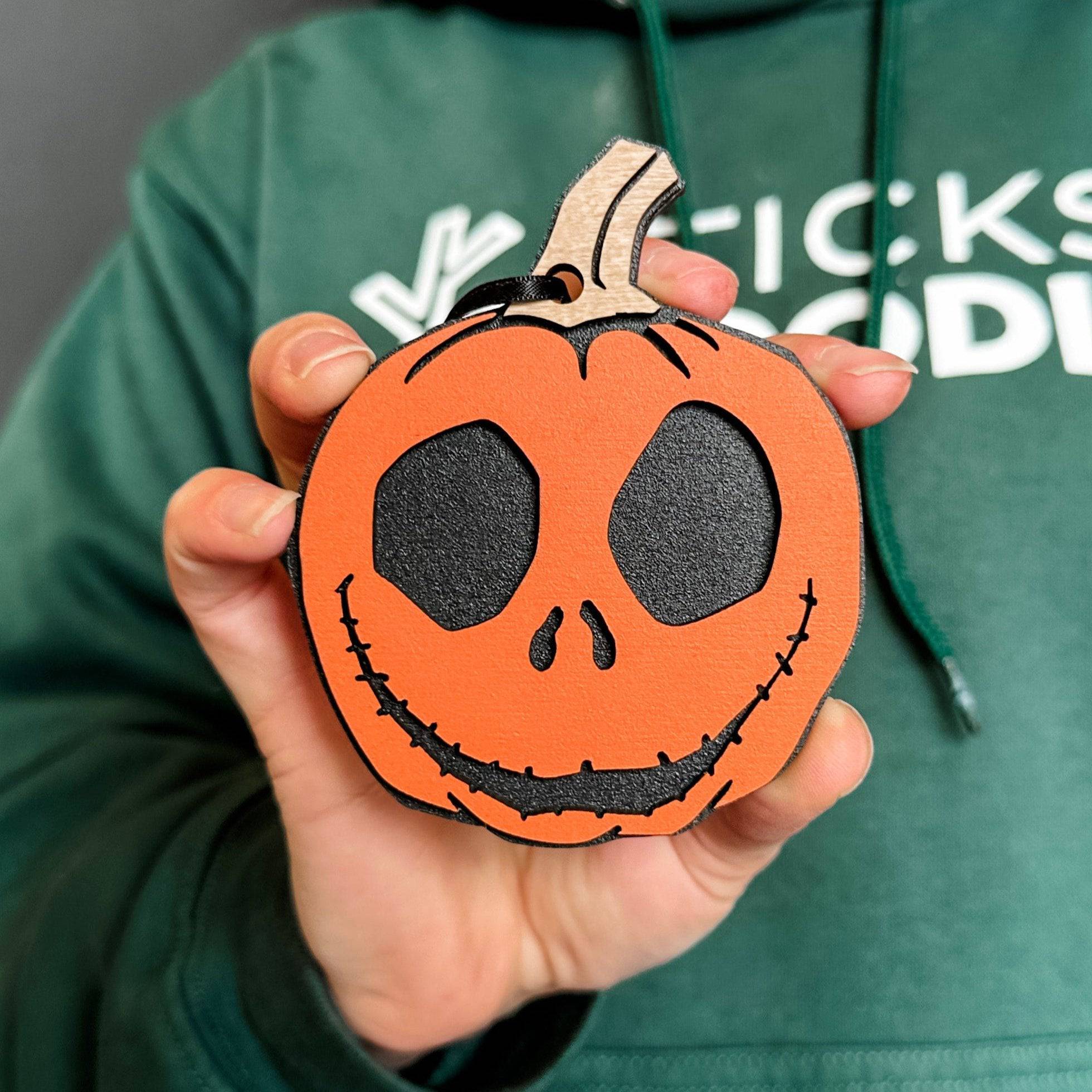 Pumpkin Jack • Layered Wood Ornament or Mini Sign • Halloween Decor & Gifts