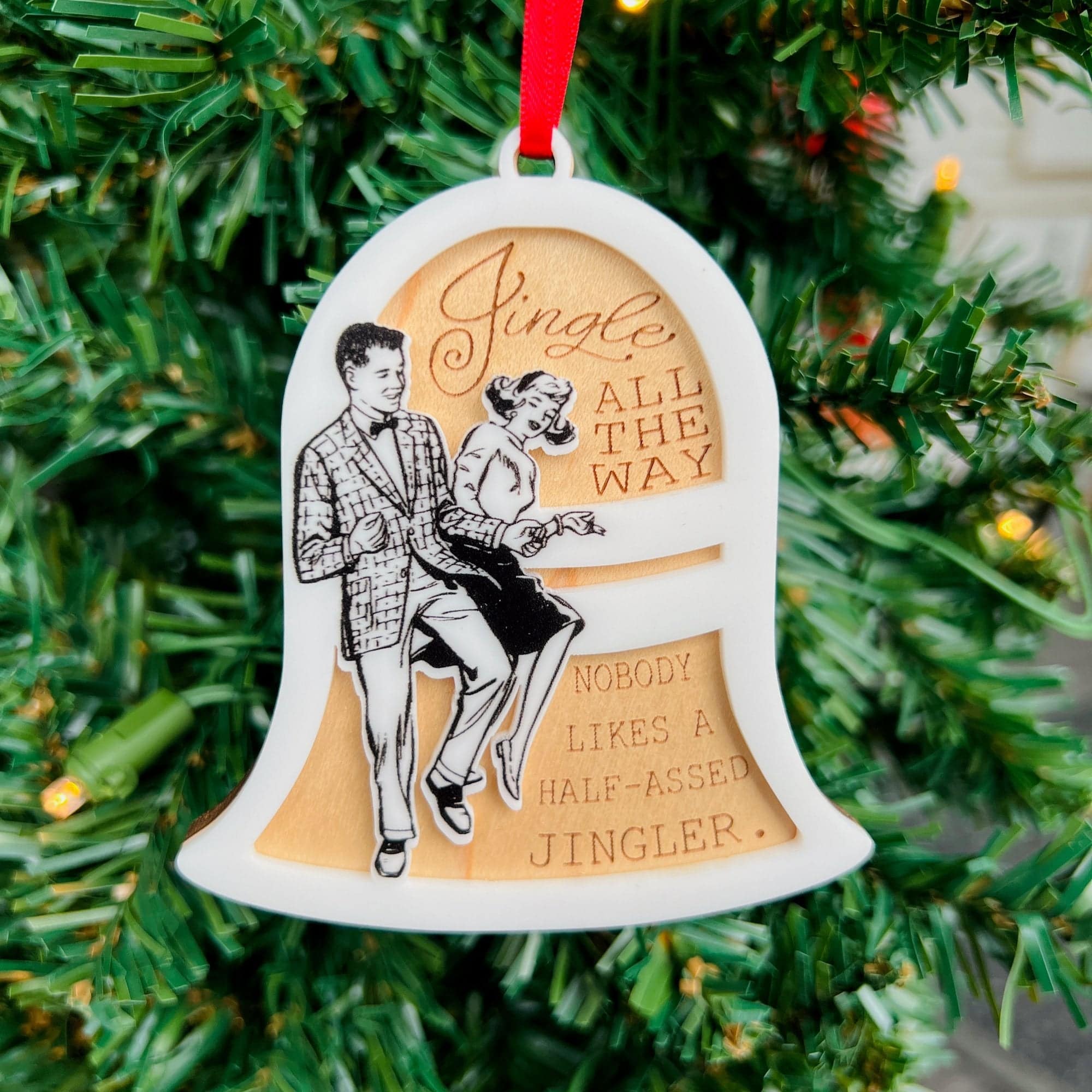 Retro Christmas Innuendo Collection • 3D Acrylic Ornaments (Choose from 9!)