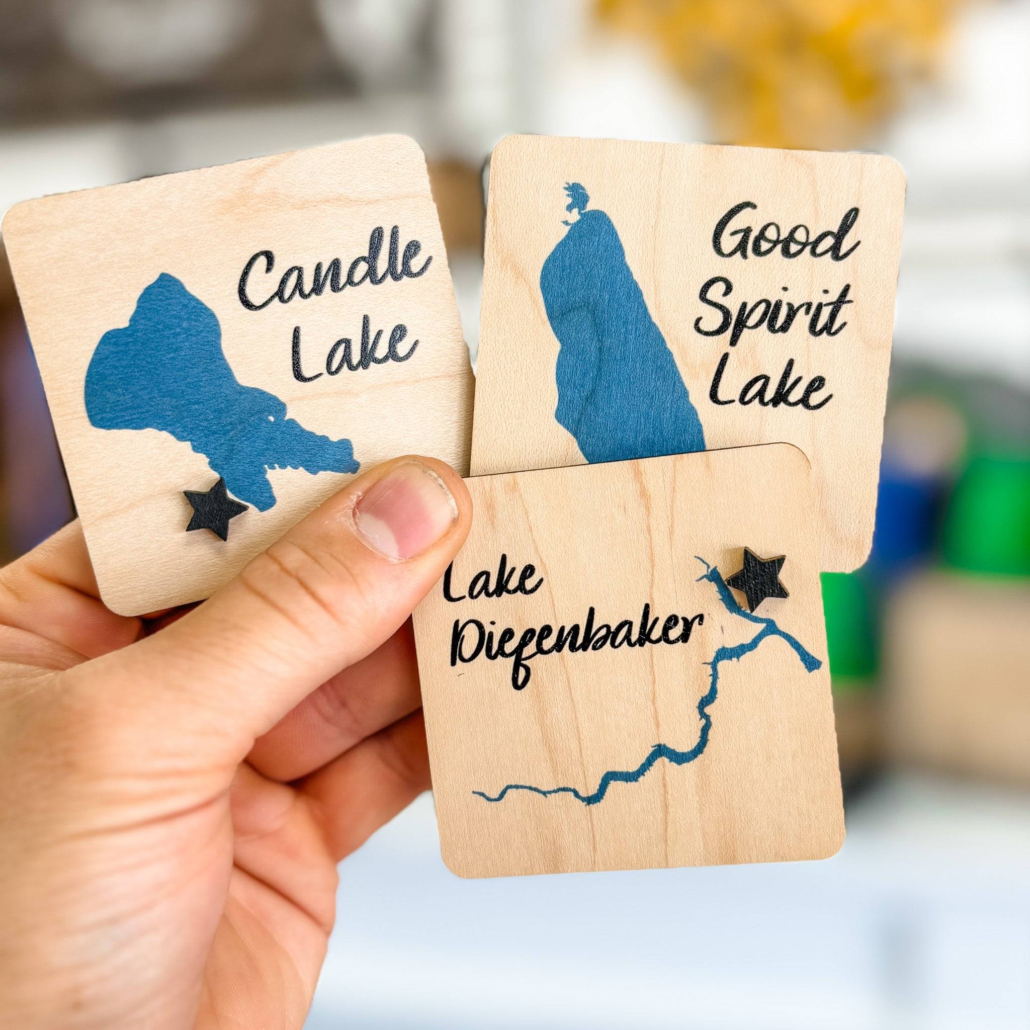 Saskatchewan Lake | 3D Wood Magnets (90+ to Choose From!)