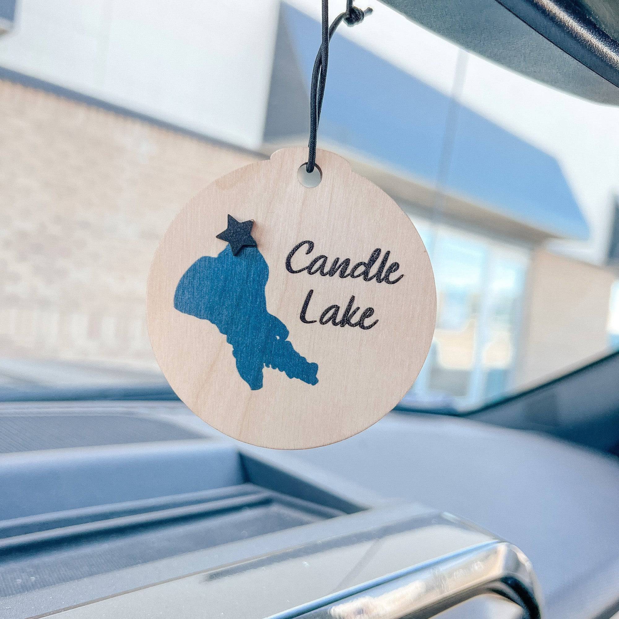 Saskatchewan Lake Ornaments with Custom Marker