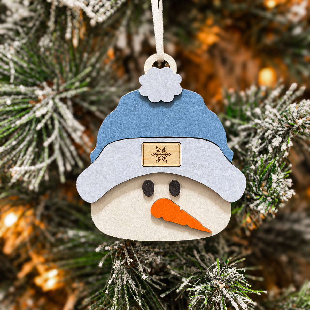Snowman Toque Ornament