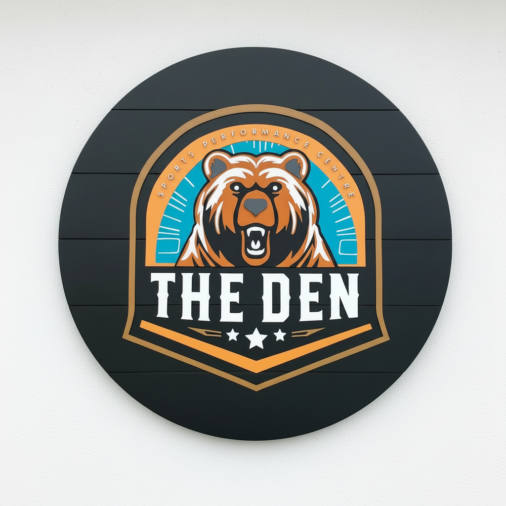 Custom Round Logo Sign