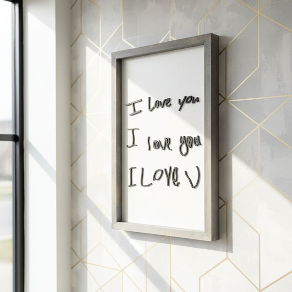 #73 抽象画 原画 はがき i love you the-handwritten-i-love-you-3d-