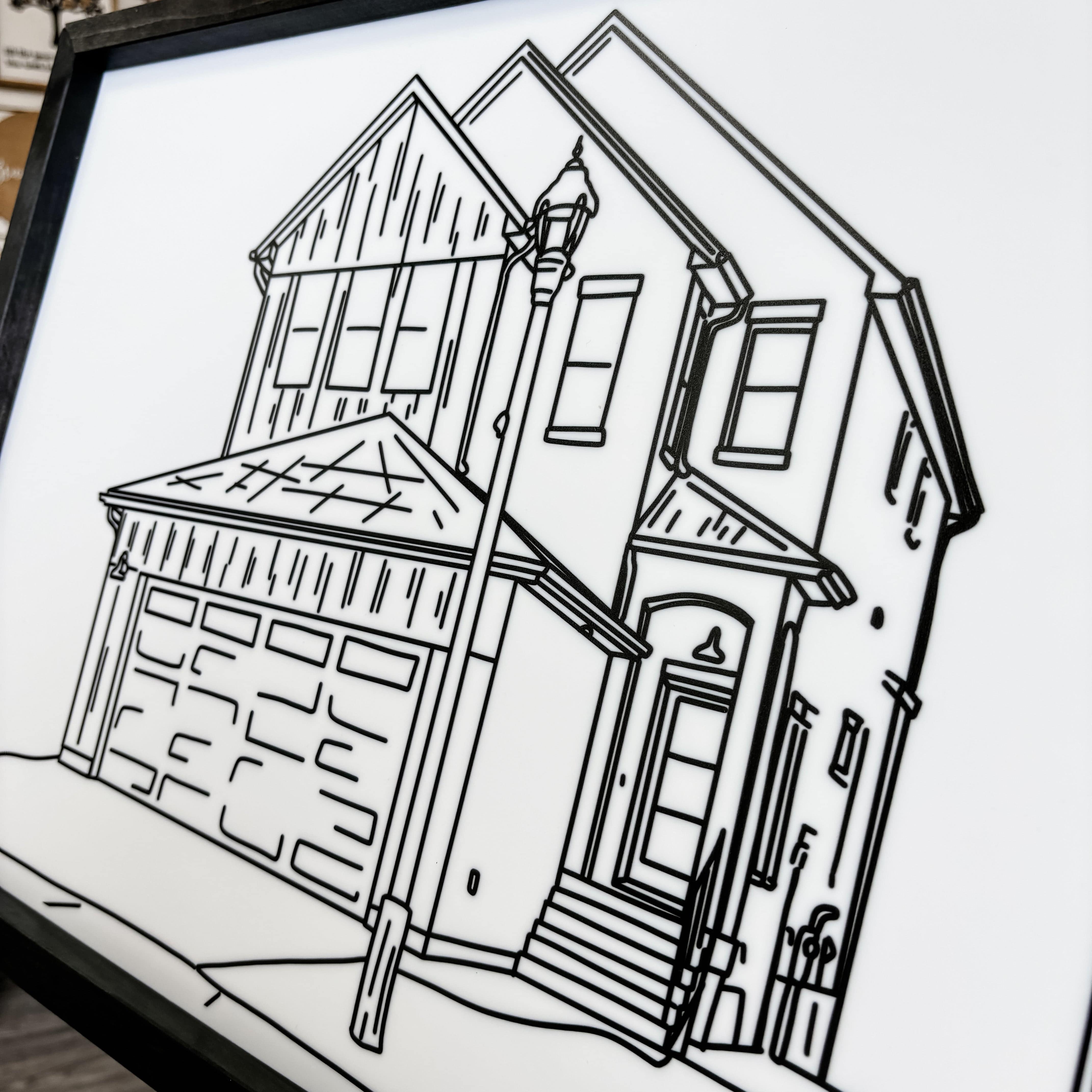 New Home Line Art for Housewarmings