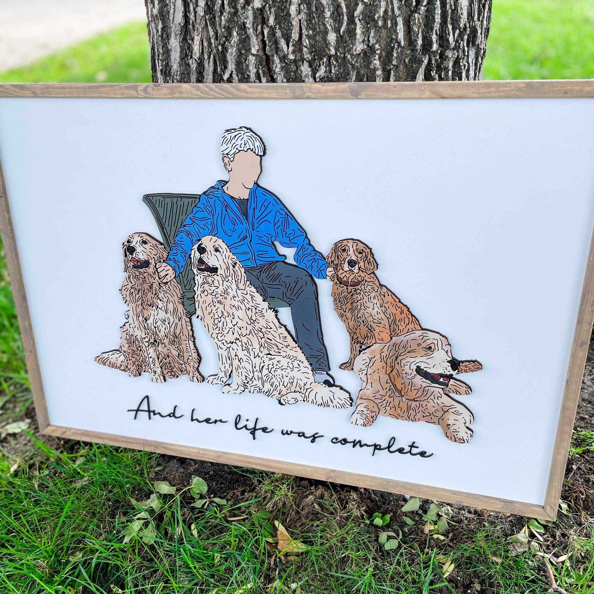 Pet / Animal Line Art for Animal Lovers & Memorials