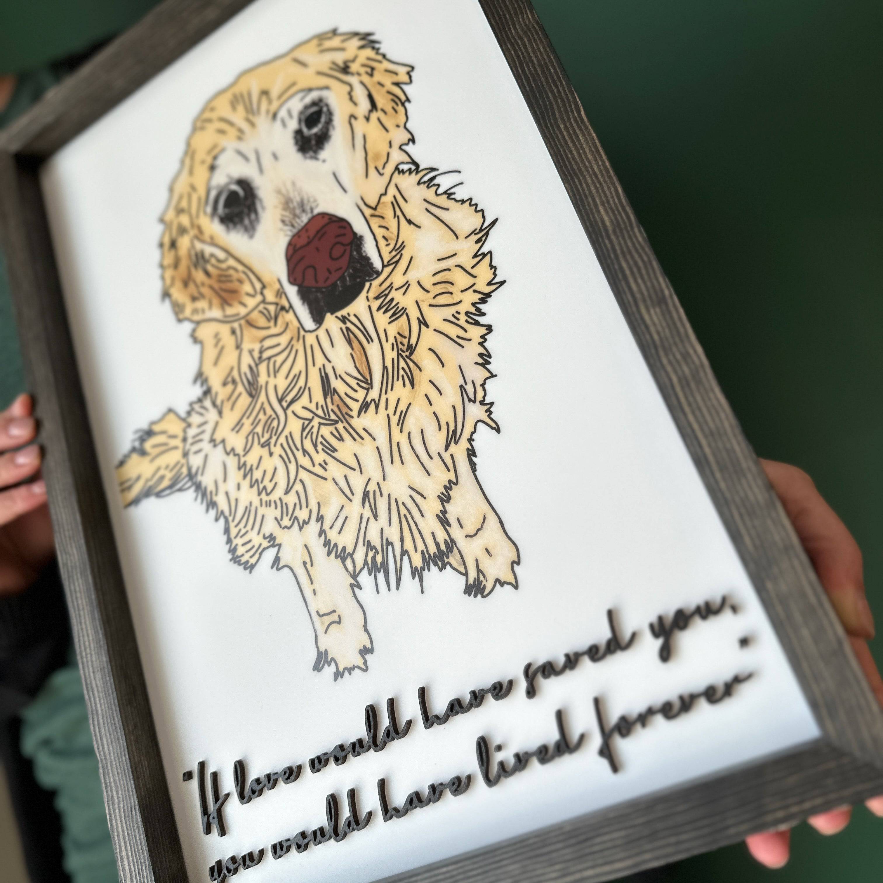 Pet / Animal Line Art for Animal Lovers & Memorials