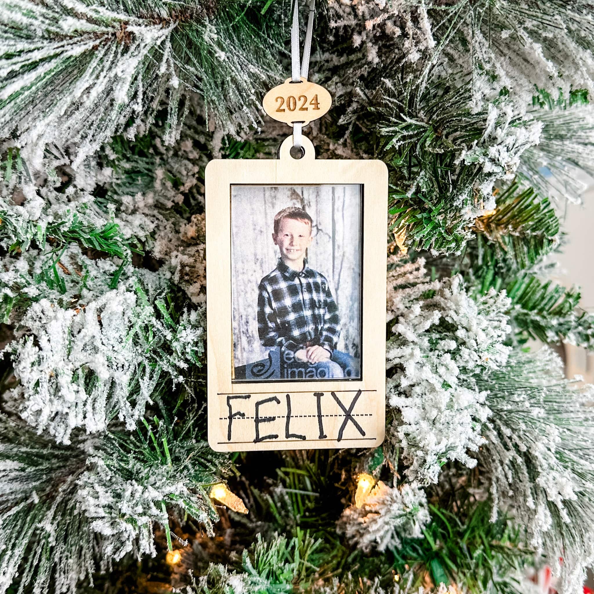 Kids Autographed Photo Ornament