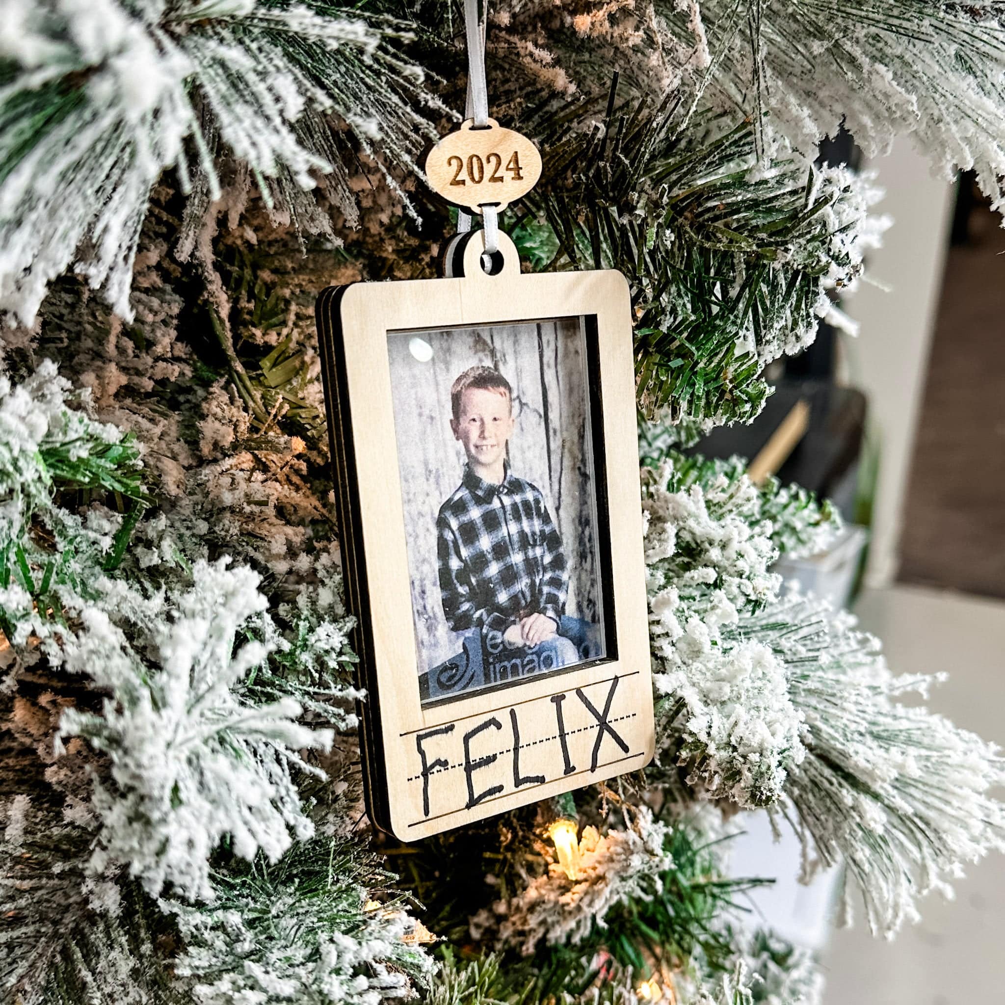 Kids Autographed Photo Ornament