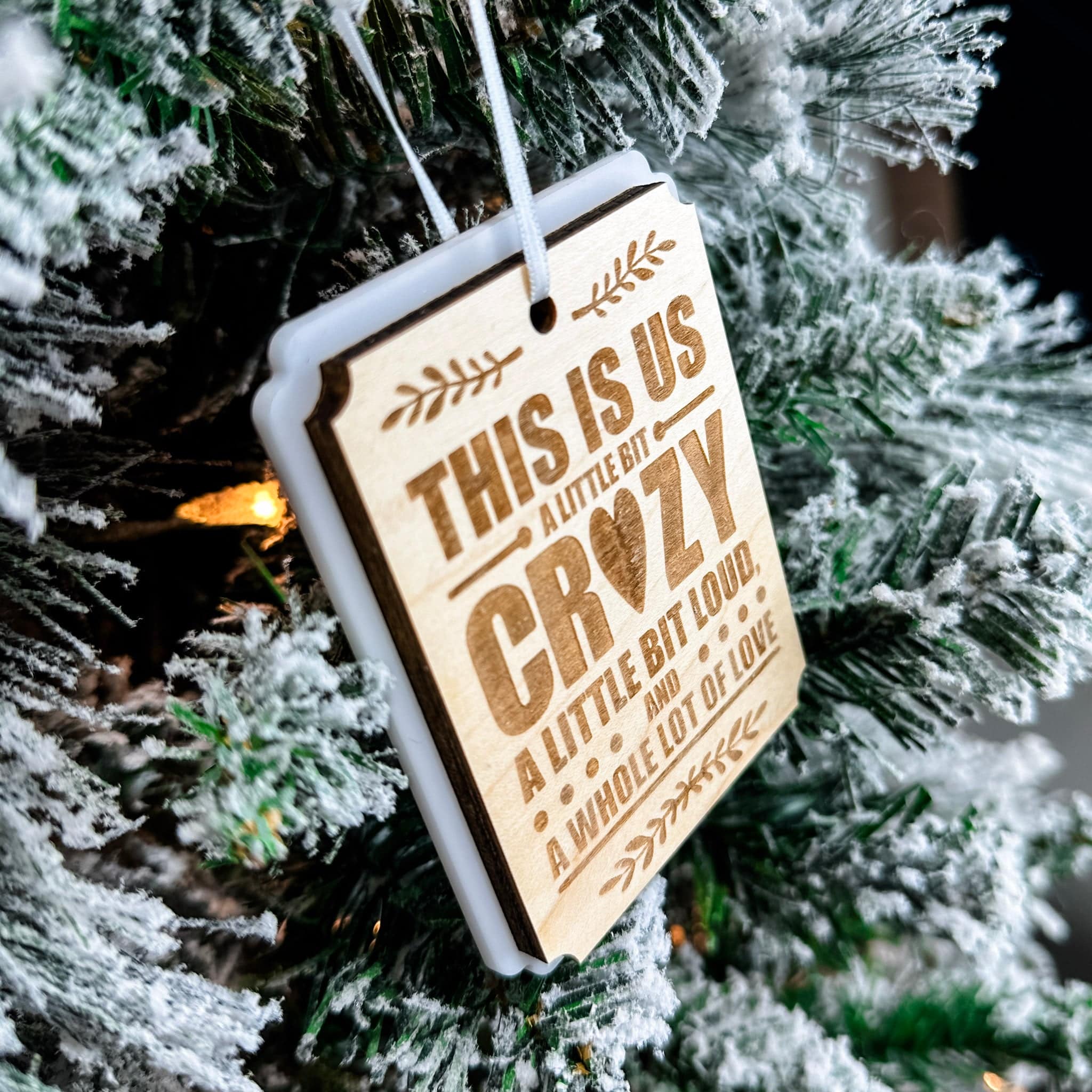 This Is Us | 3D Wood & Acrylic Ornament