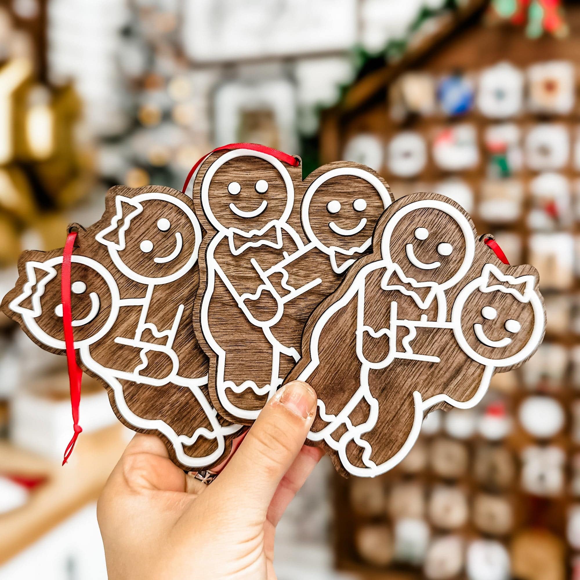 We're Just Cuddling • 3D Wood & Acrylic Ornaments