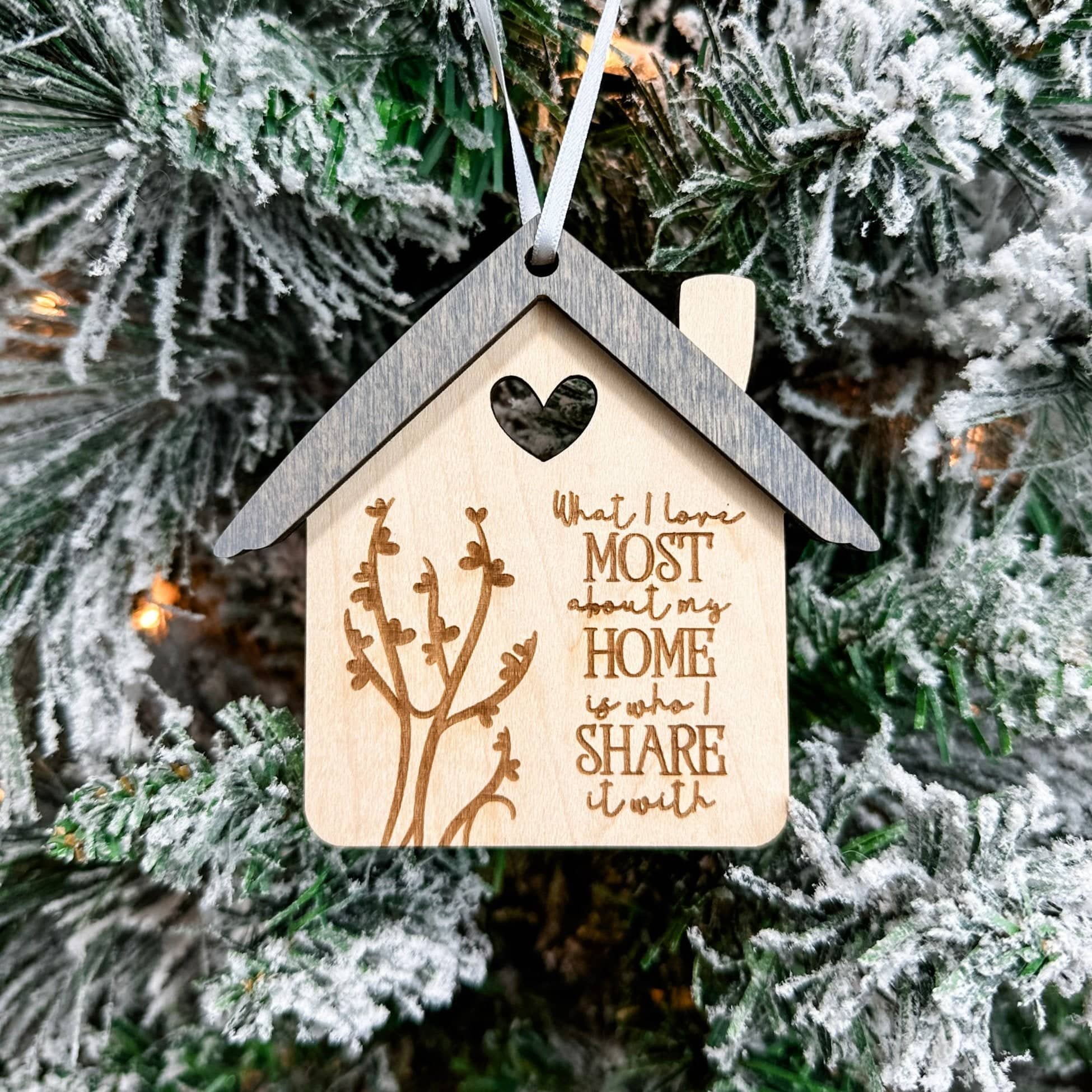 What I Love Most About This Home | 3D Wood Ornament