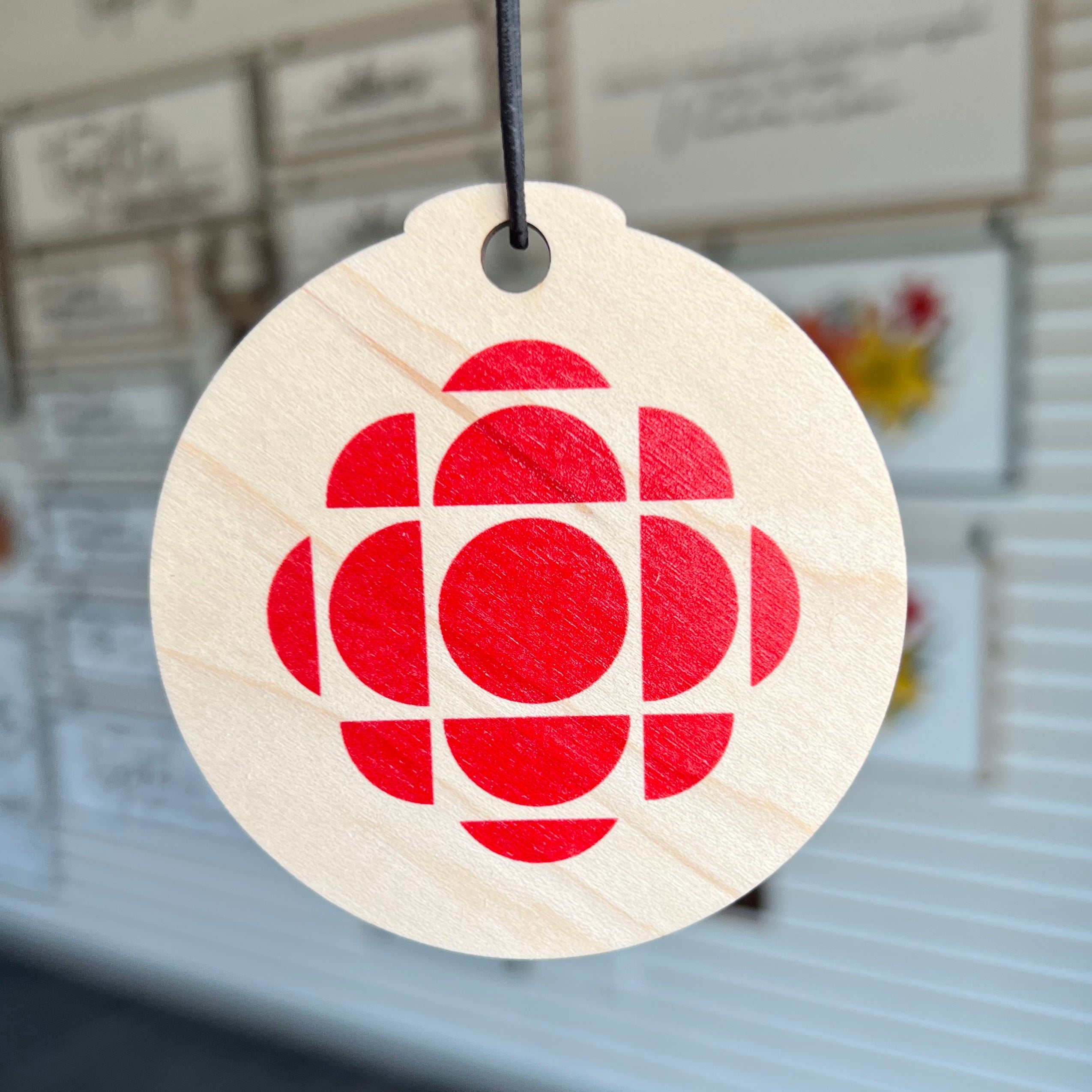 CBC Double Sided Maple Collectors Ornament - Sticks & Doodles