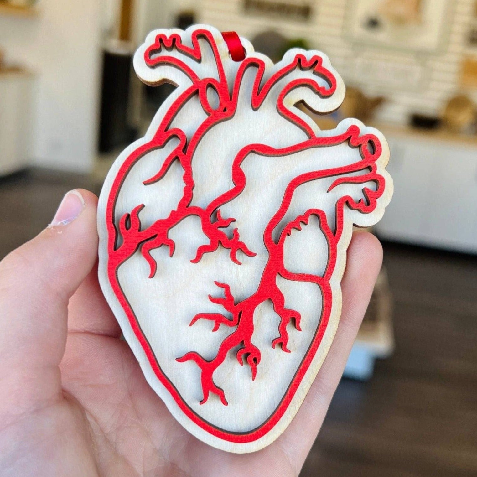 Anatomical Heart Ornament - Sticks & Doodles