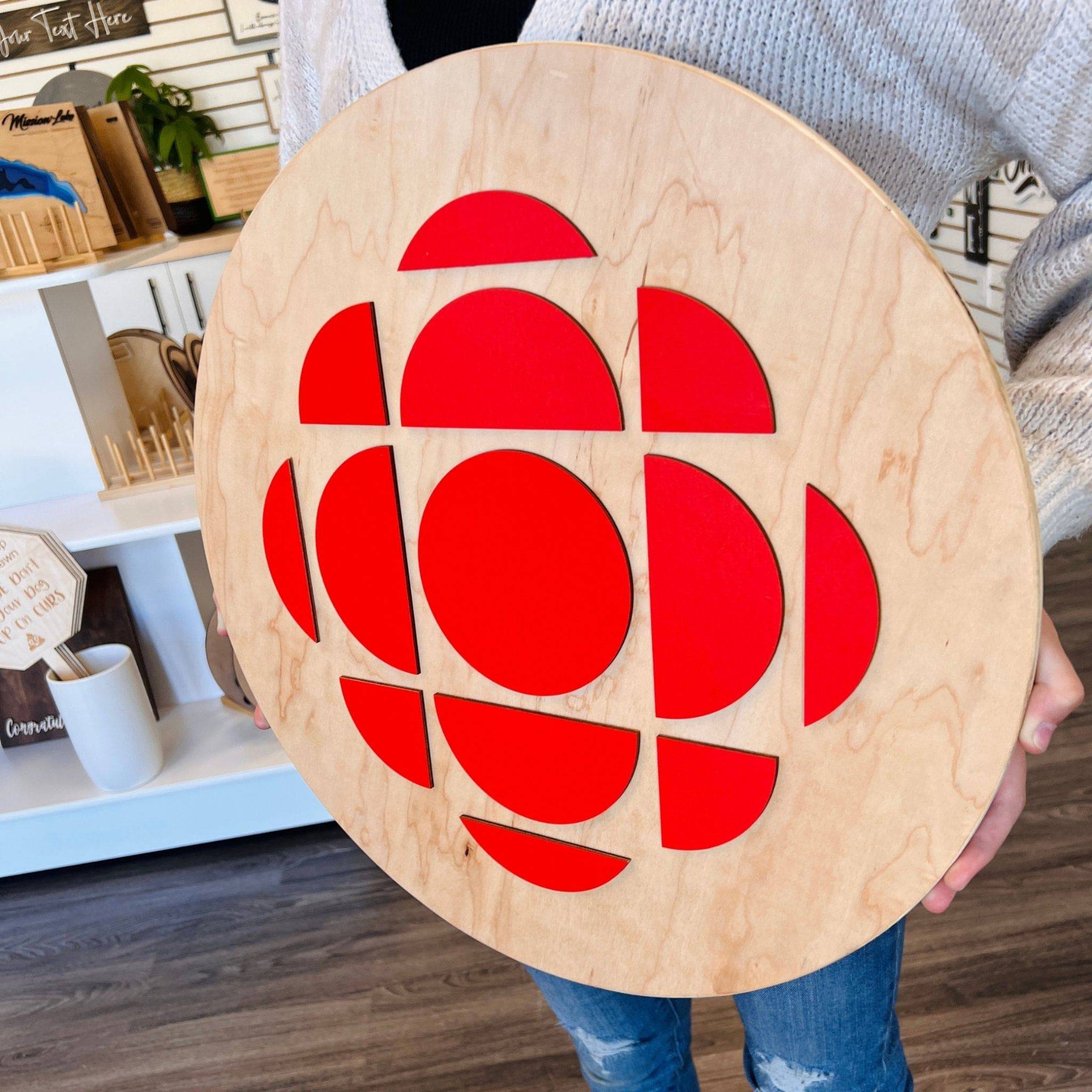 CBC Gem 3D Wood Sign - Sticks & Doodles