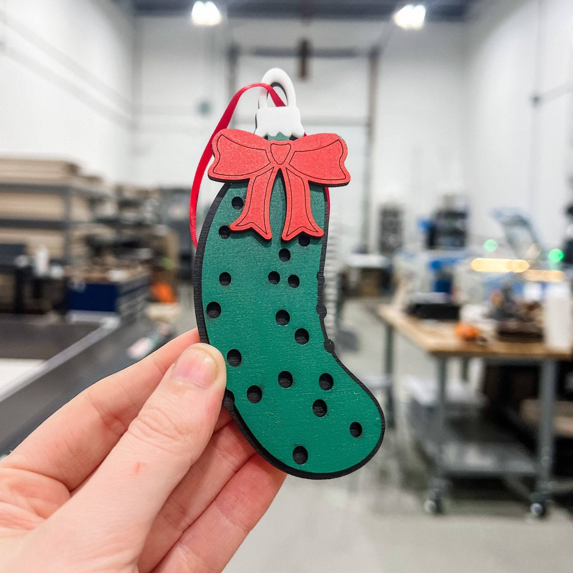 Christmas Pickle Ornament - Sticks & Doodles