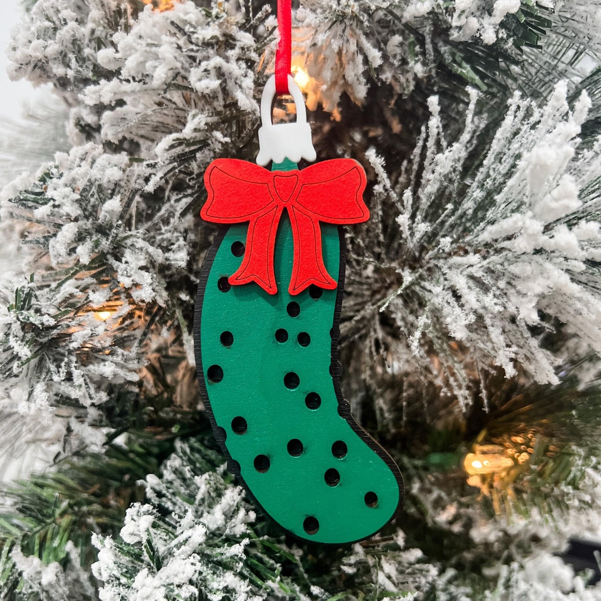 Christmas Pickle Ornament - Sticks & Doodles