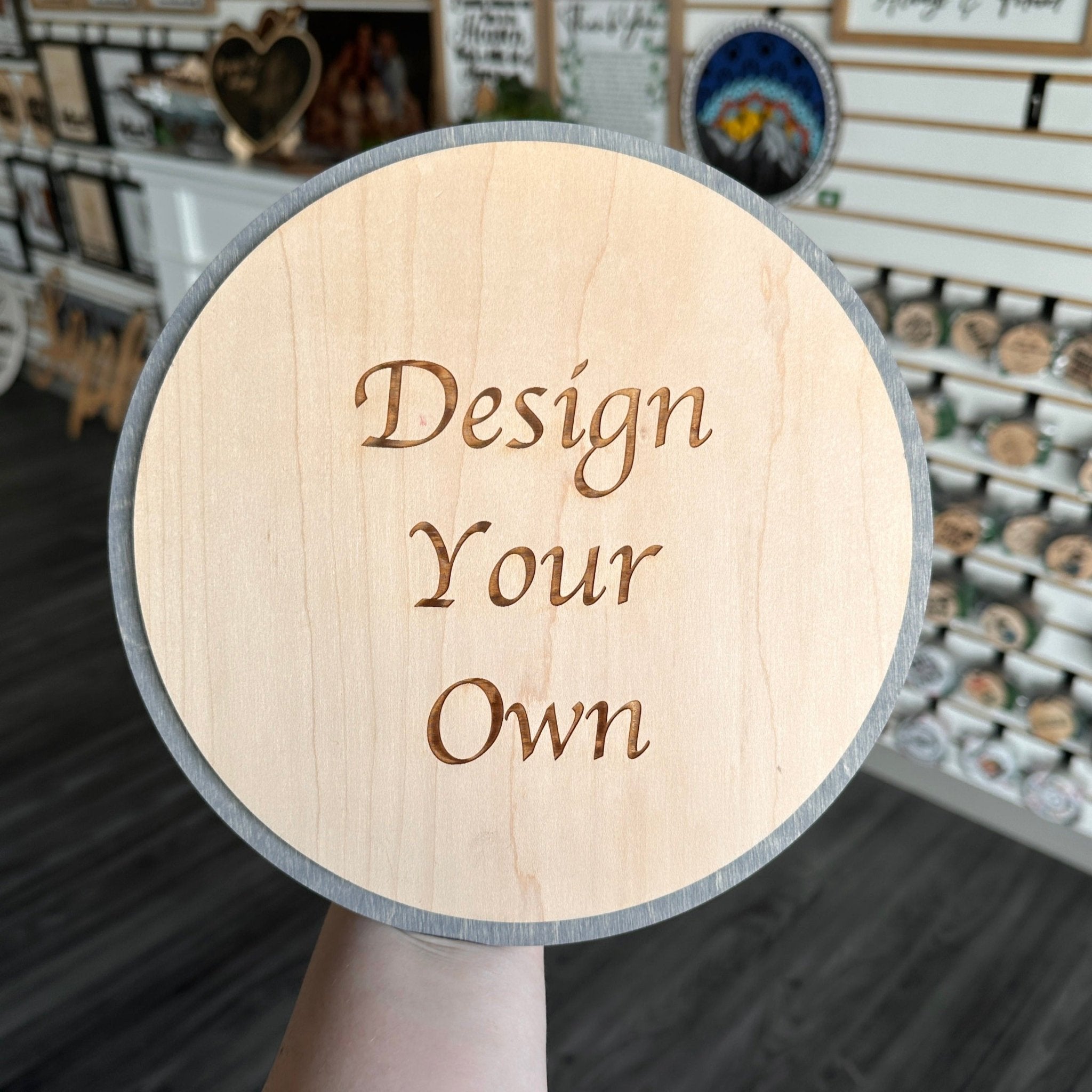 Design Your Own Engraved Wood Sign - Sticks & Doodles