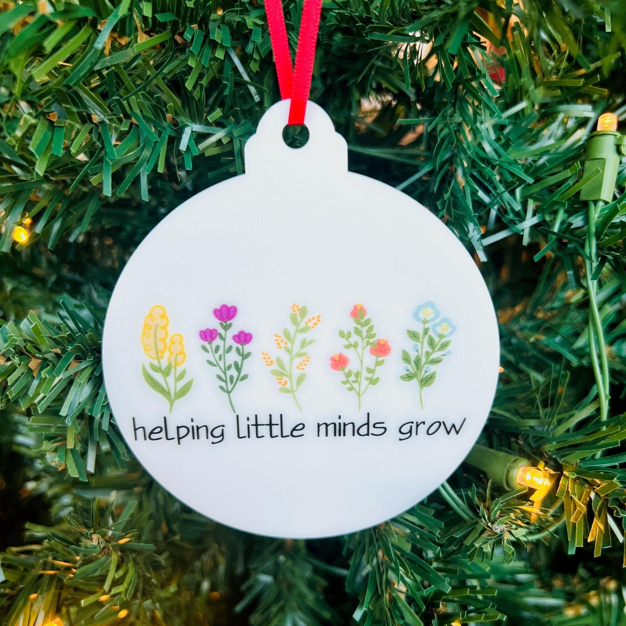 Helping Little Minds Grow Ornament - Sticks & Doodles