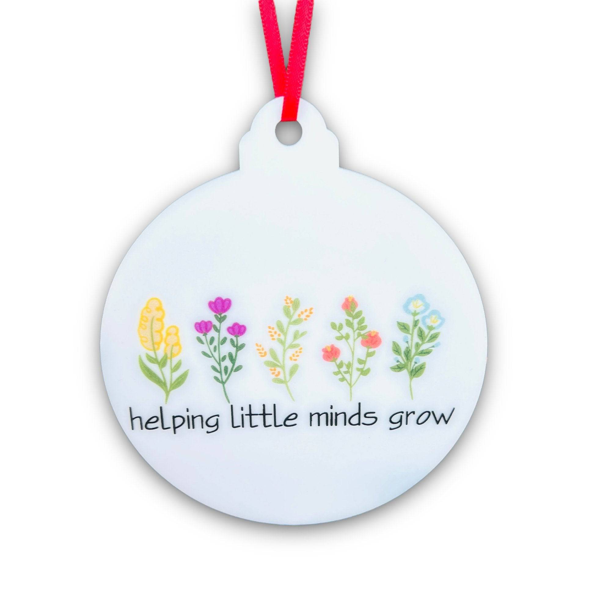 Helping Little Minds Grow Ornament - Sticks & Doodles