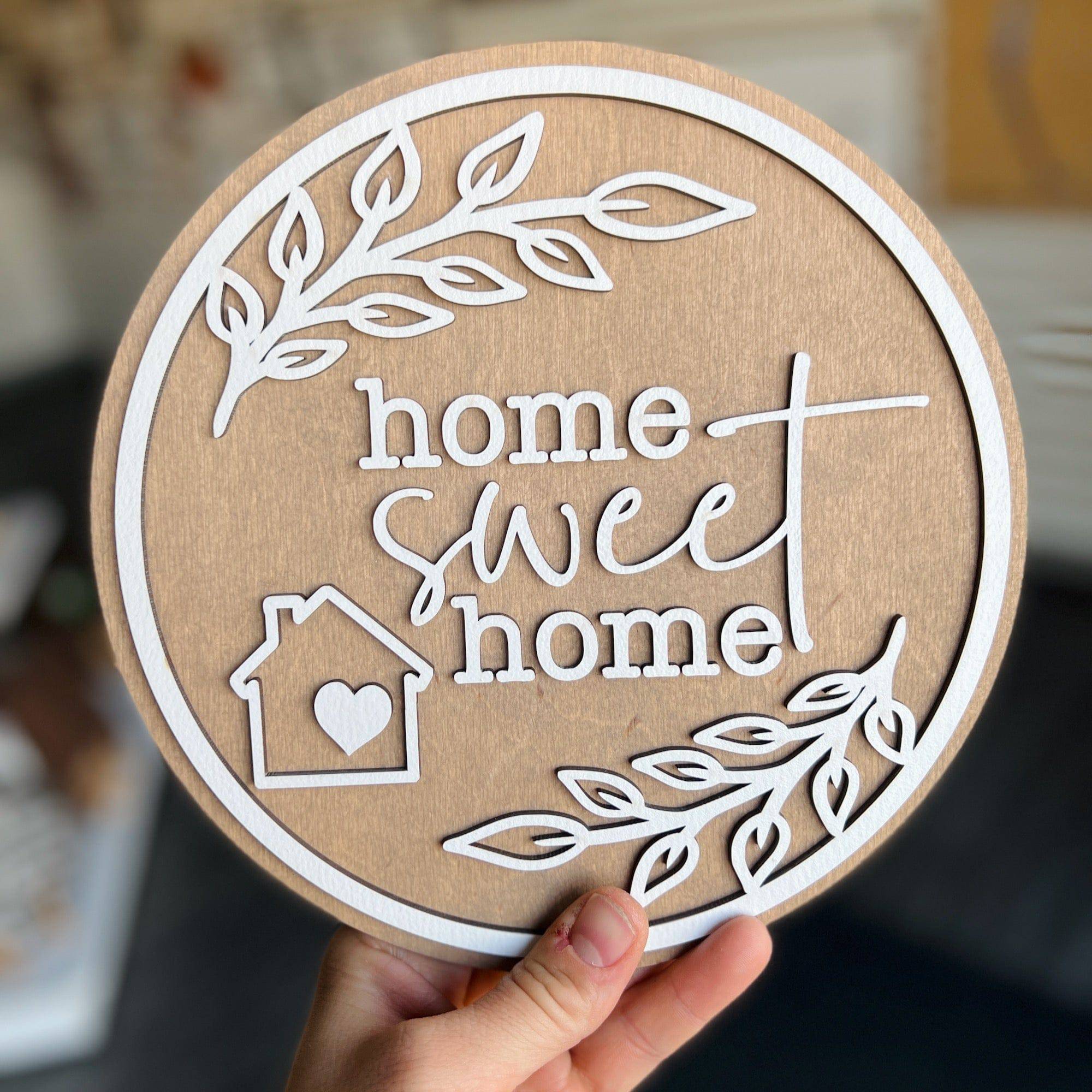 Home Sweet Home Mini Sign - Sticks & Doodles