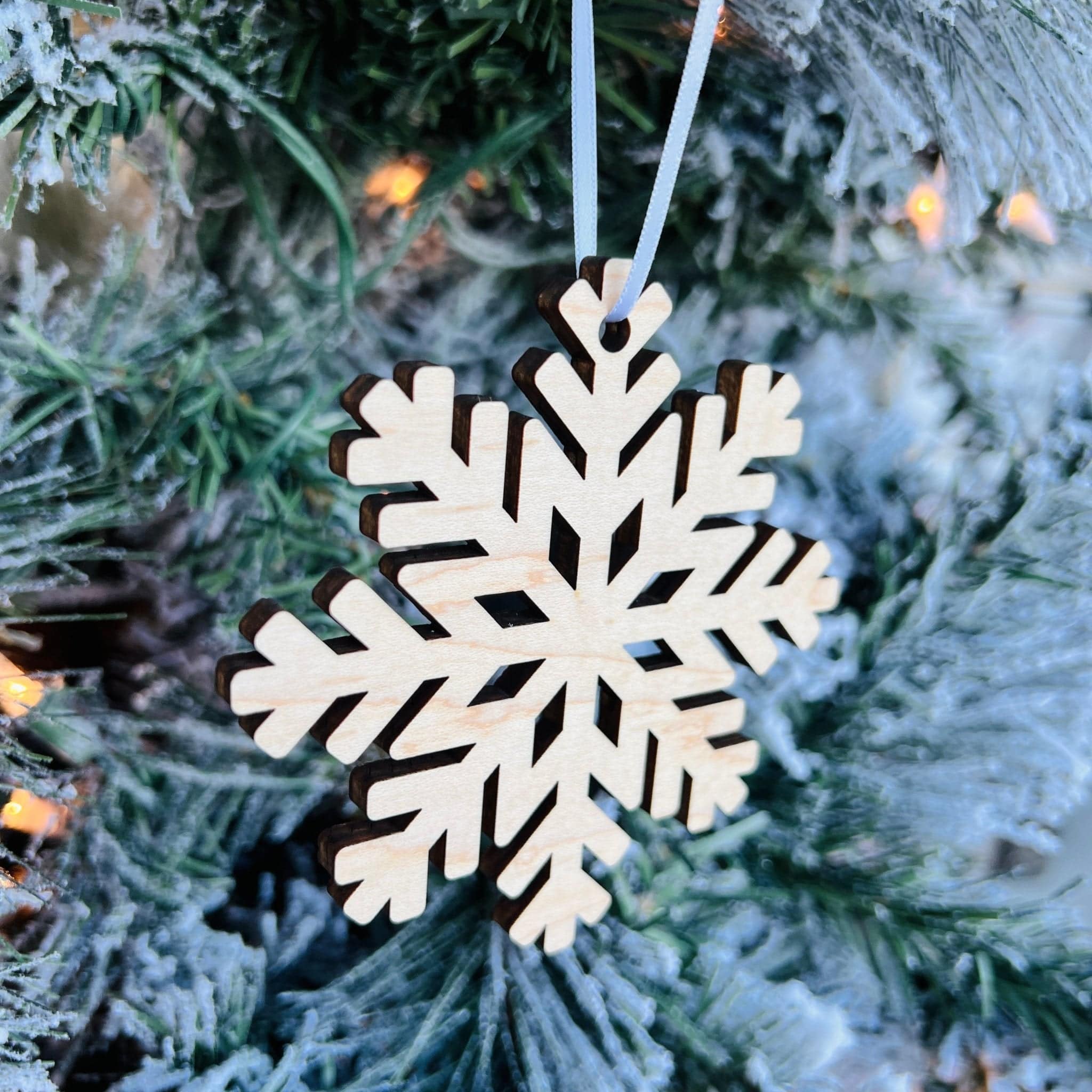 Maple Snowflake Ornament - Sticks & Doodles