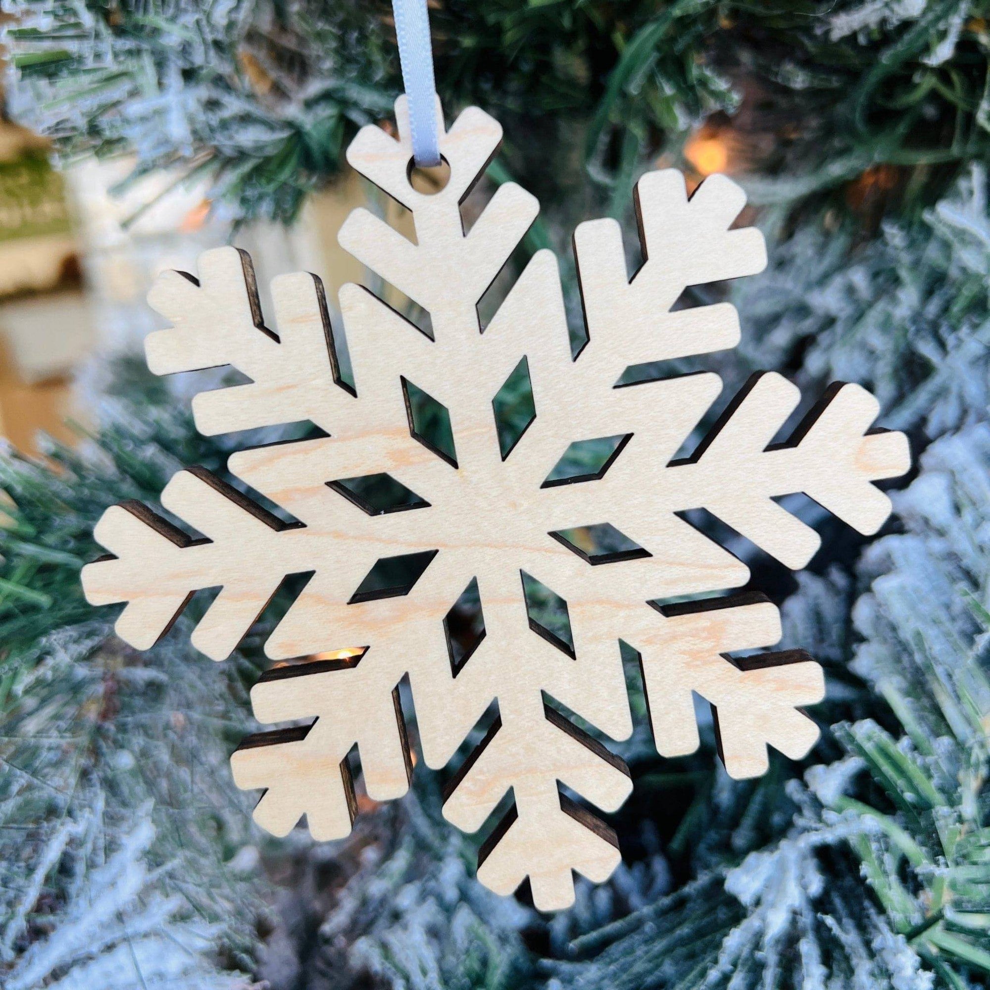 Maple Snowflake Ornament - Sticks & Doodles