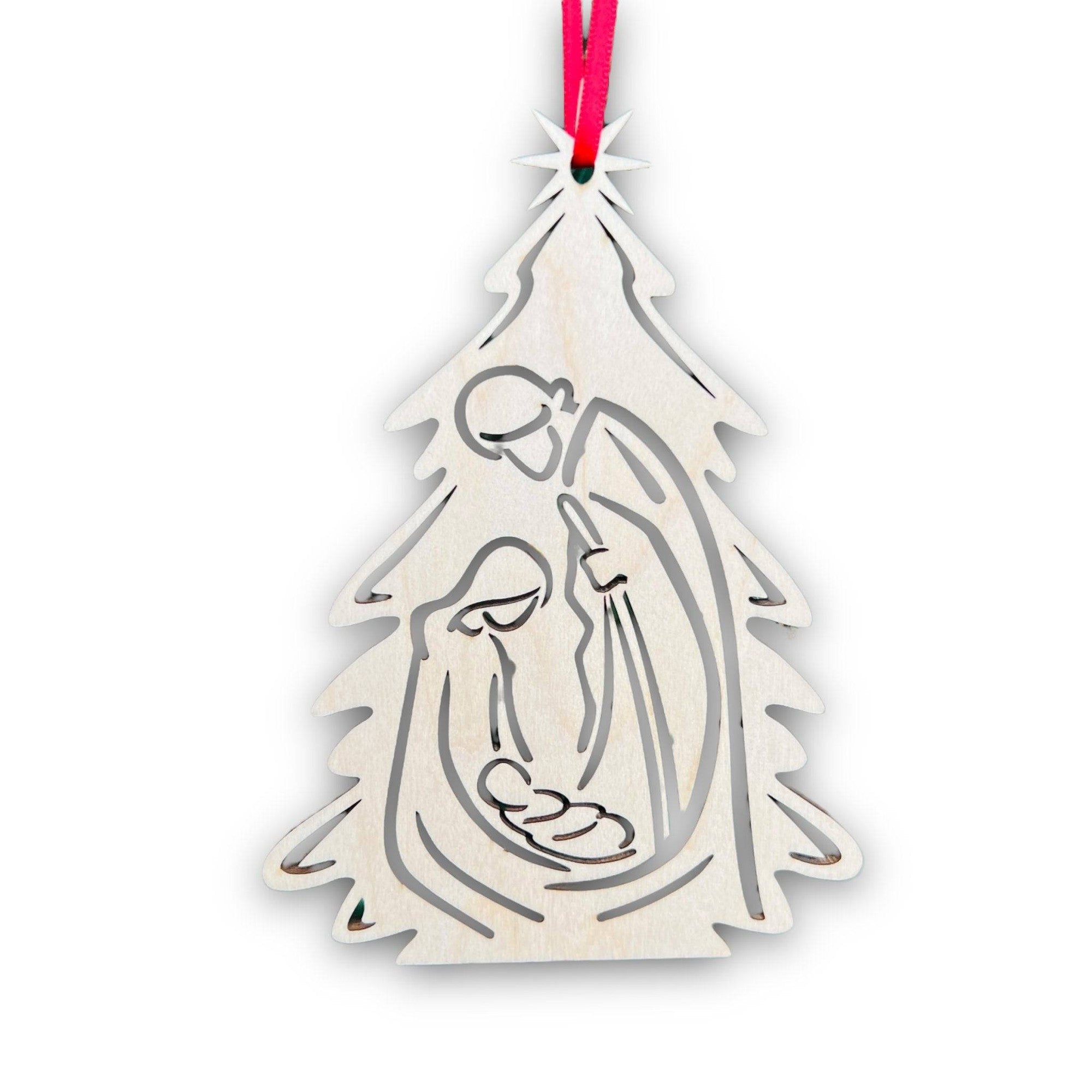 Nativity Tree Ornament - Sticks & Doodles