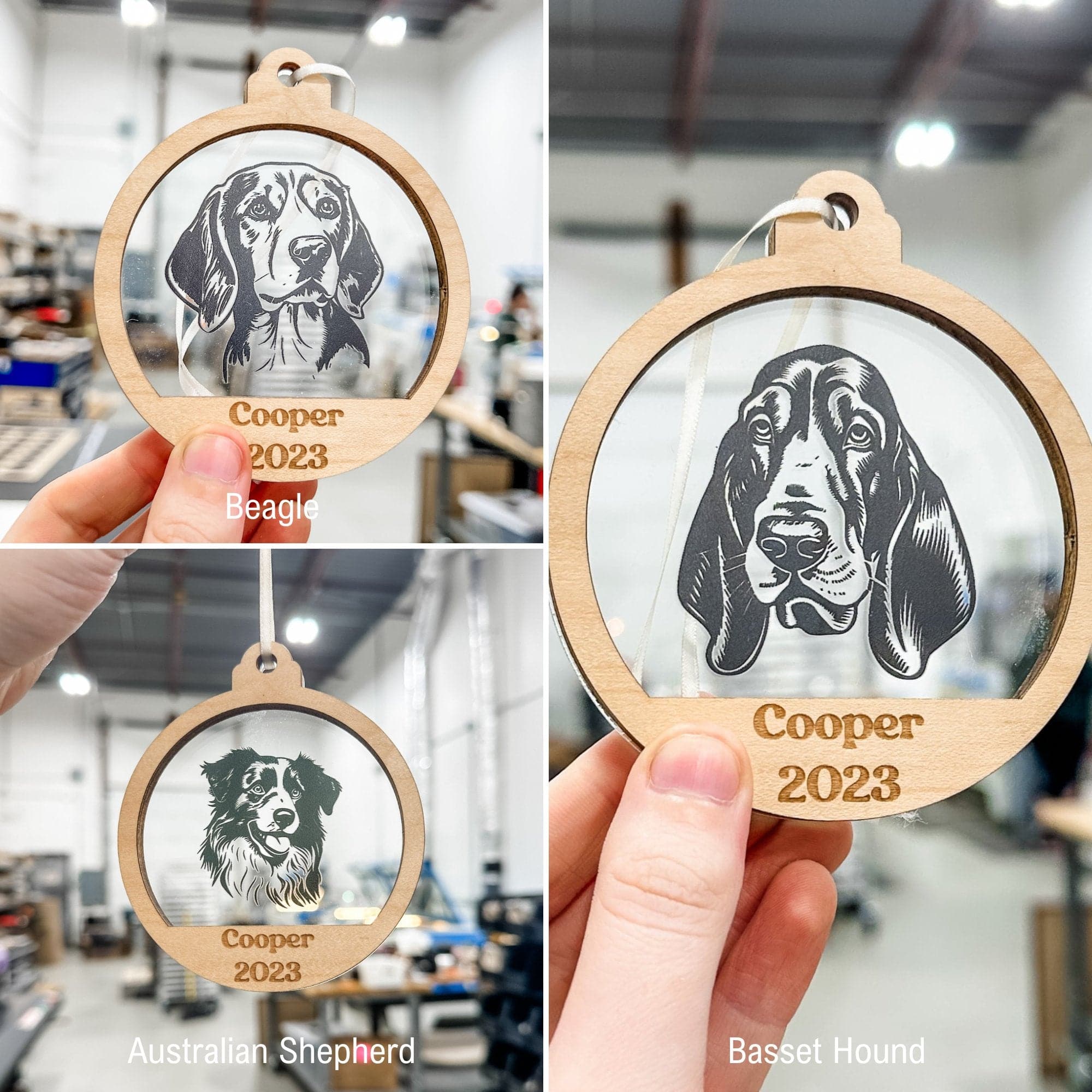 Personalized Dog Breed Ornaments **Choose from 48 Dog Breeds!** - Sticks & Doodles