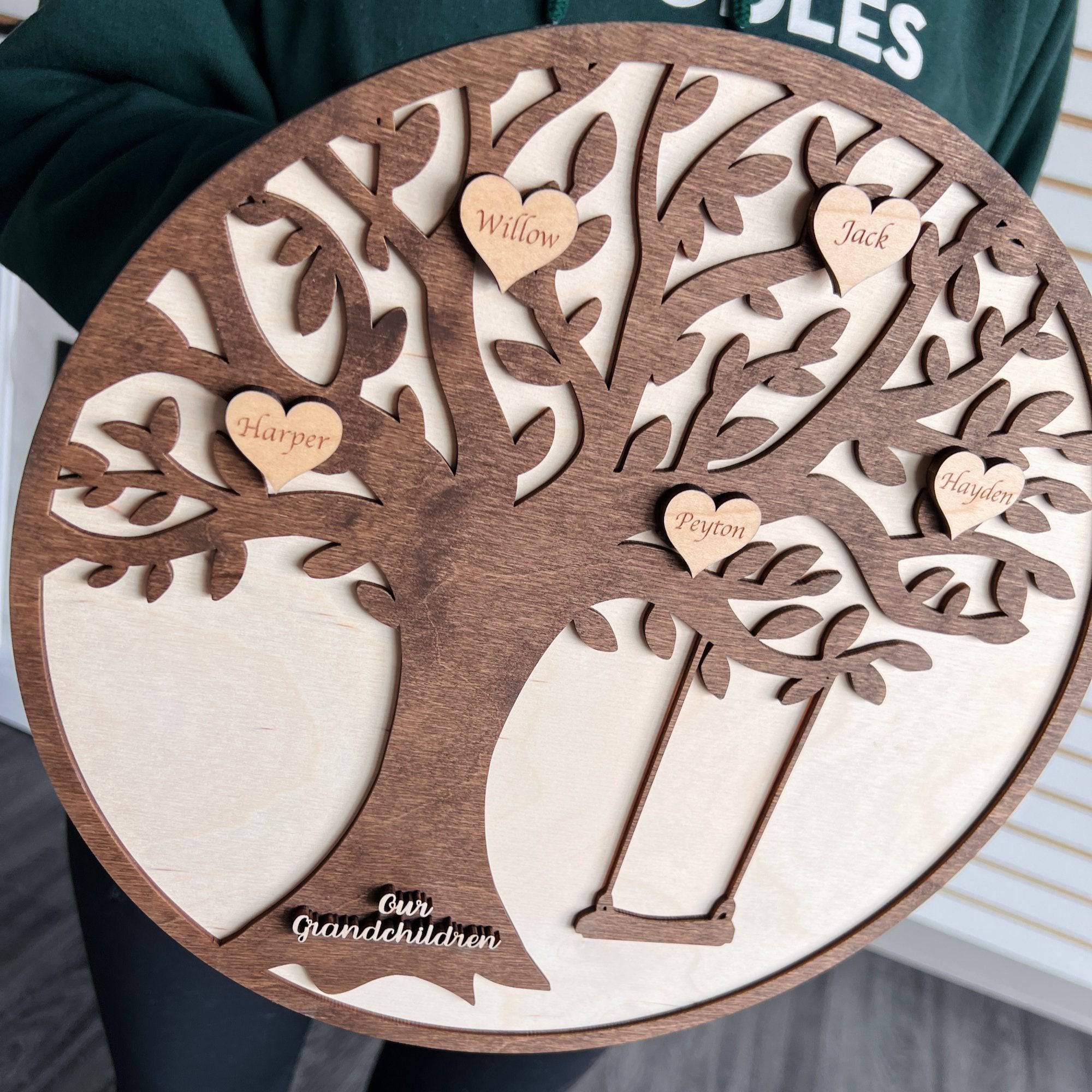 Personalized Family Tree Sign - Sticks & Doodles