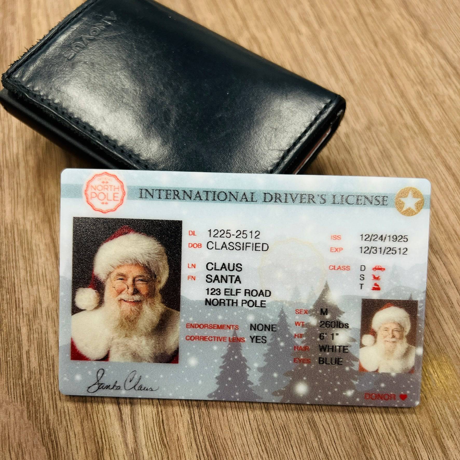 Santa's Drivers License - Sticks & Doodles