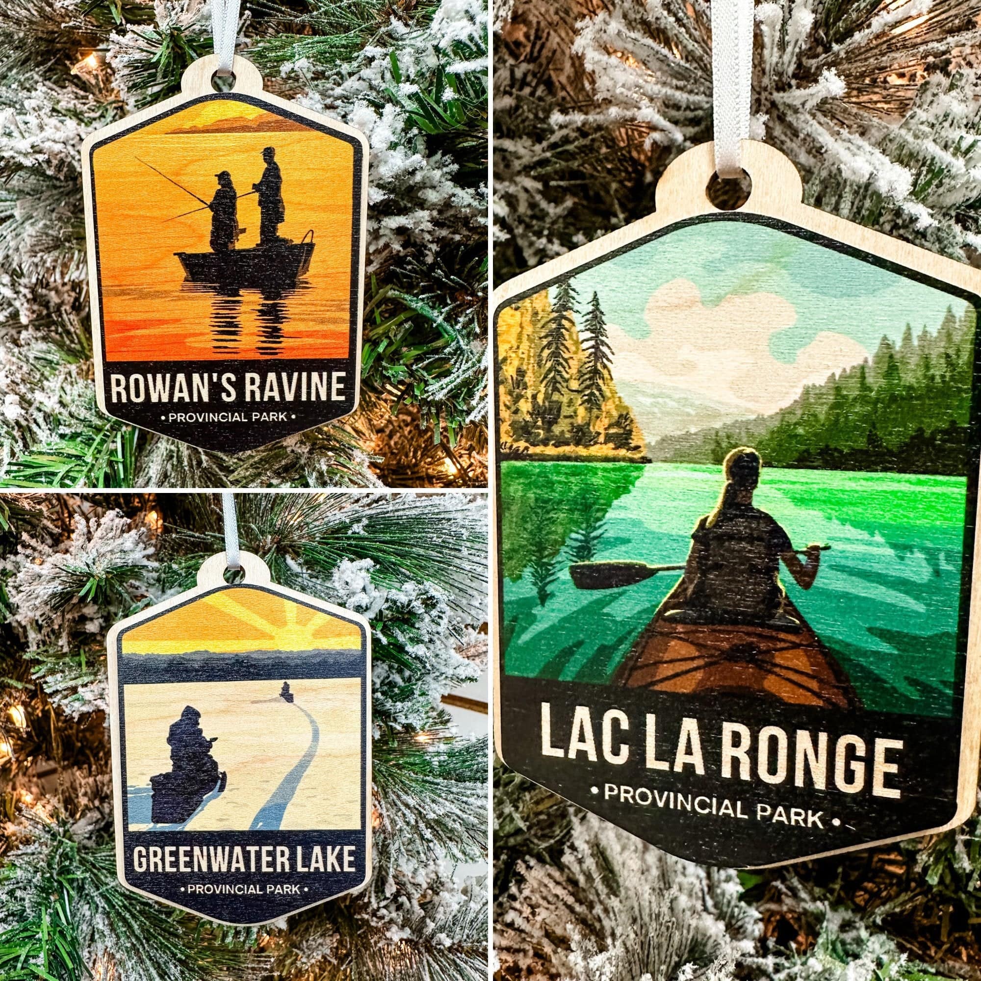 Saskatchewan Provincial Parks Watercolour 3D Wood Ornaments **Five More Launch This February!** - Sticks & Doodles