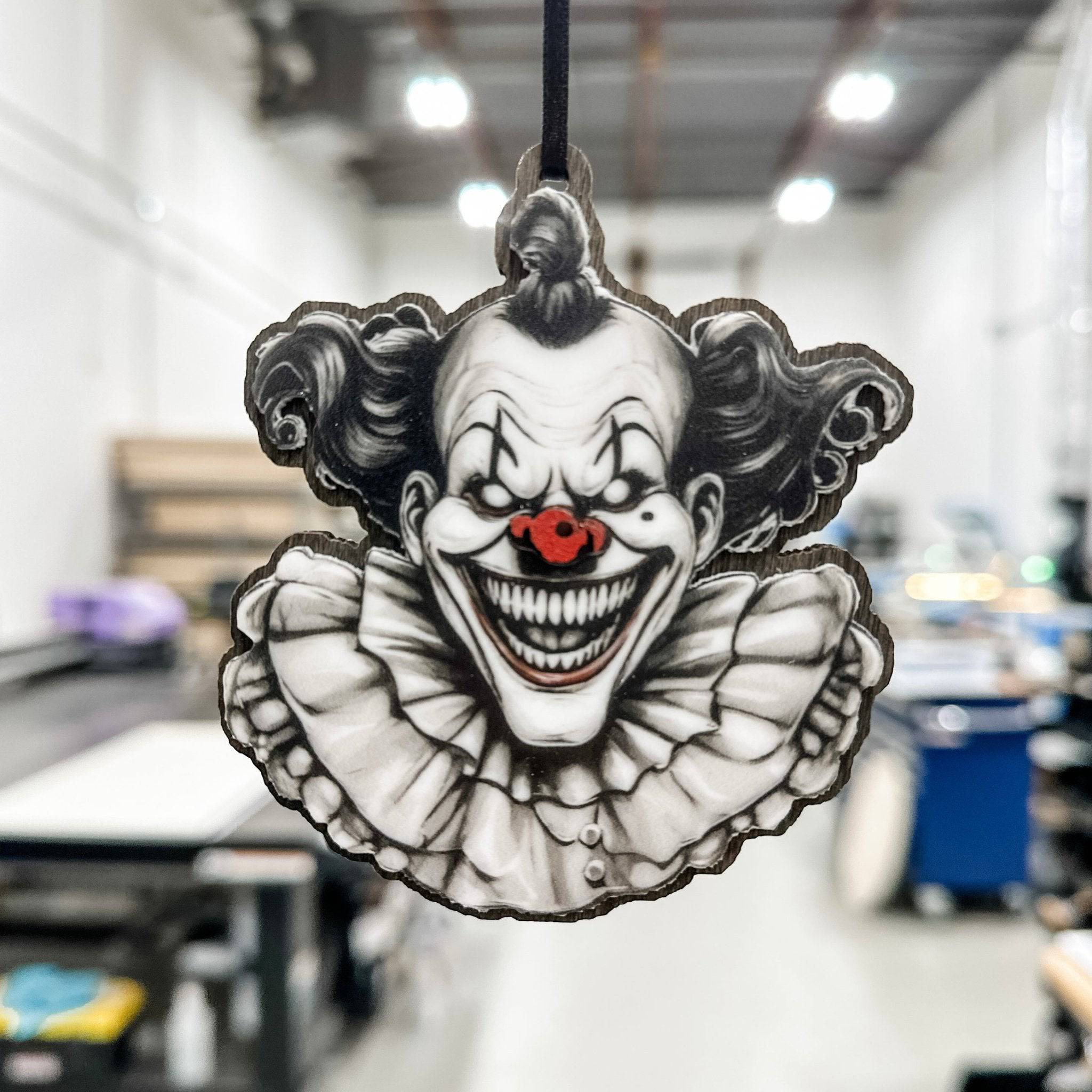 Scary Clown Ornament - Sticks & Doodles