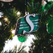 Sticks & Doodles x Saskatchewan Roughriders 3D Handcrafted Shield Logo Collectors Ornament - Sticks & Doodles