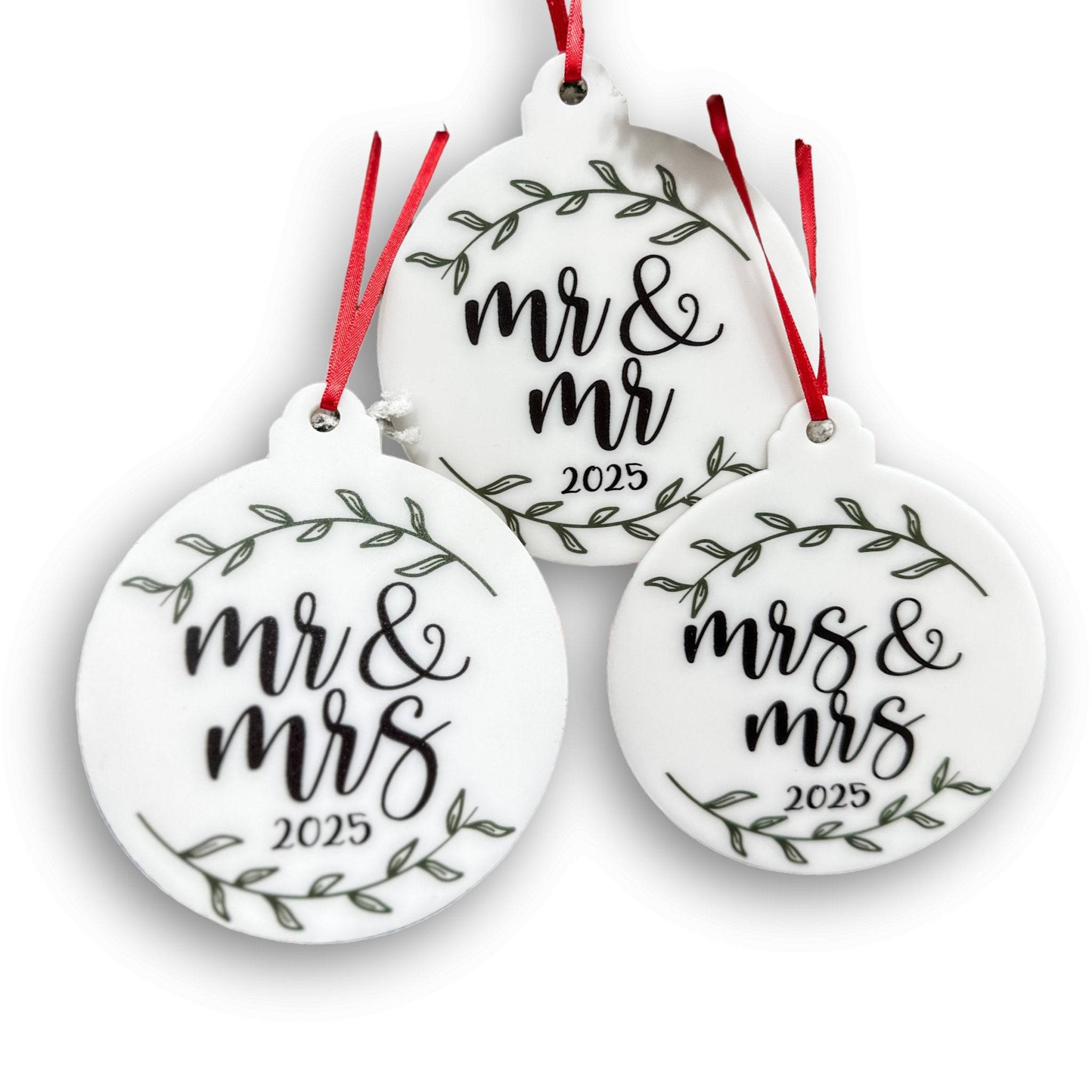 The Year We Got Married Acrylic Ornament - Sticks & Doodles