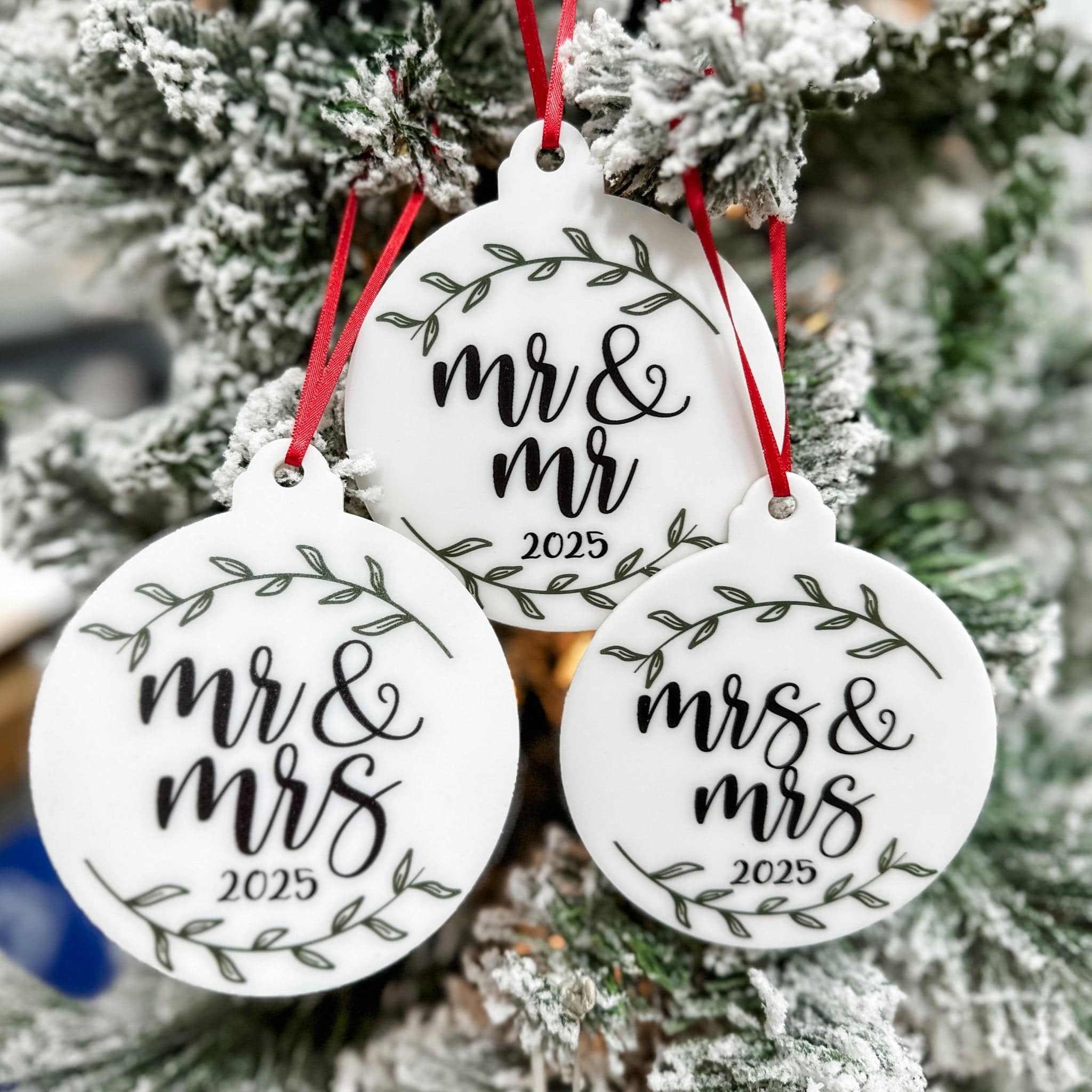 The Year We Got Married Acrylic Ornament - Sticks & Doodles