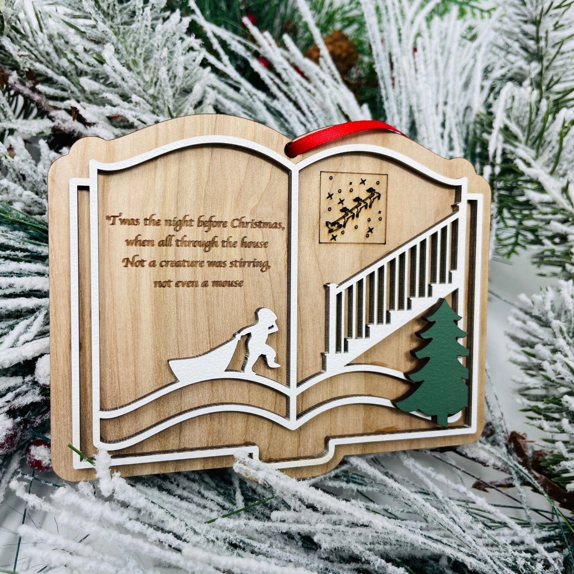 Twas the Night Before Christmas Ornament - Sticks & Doodles