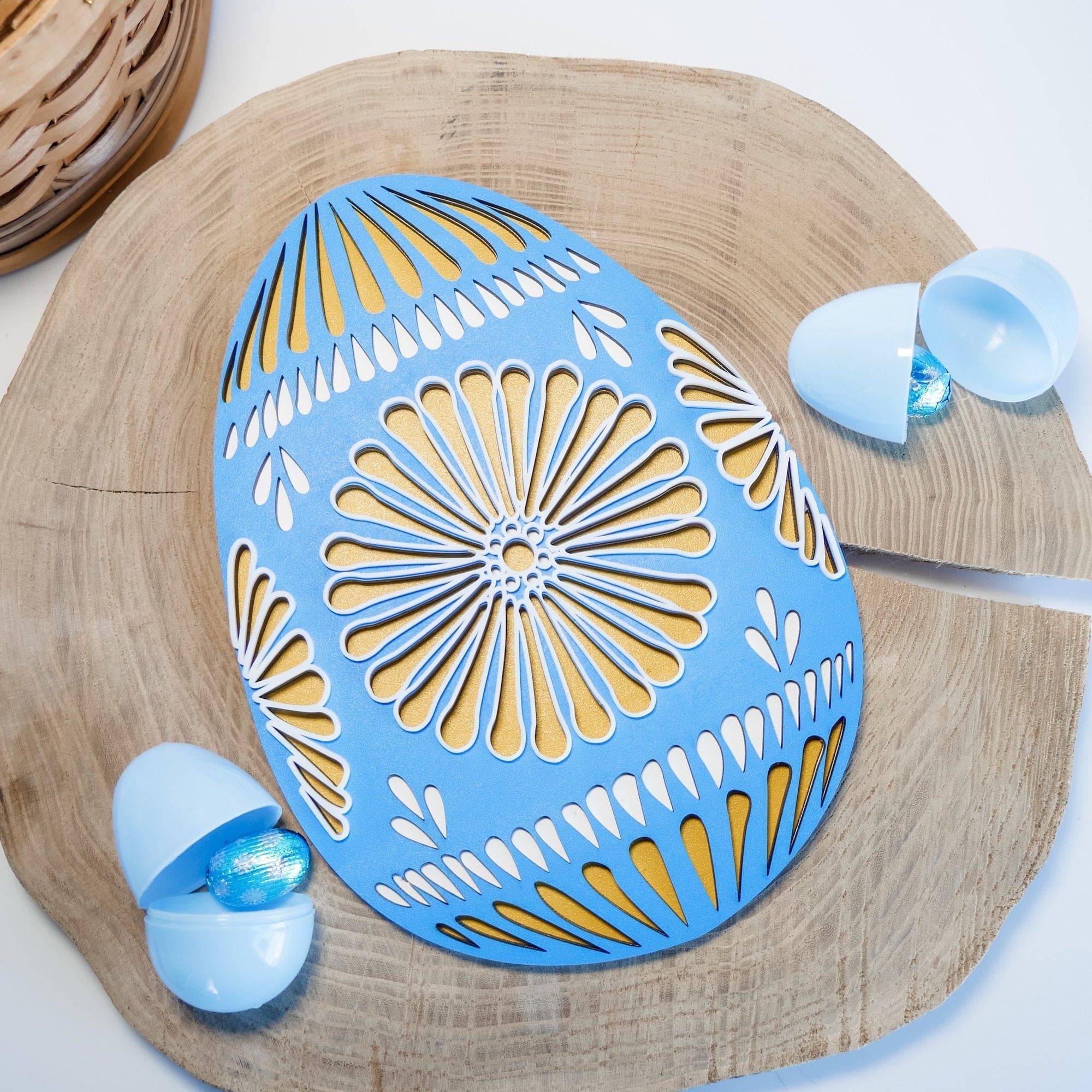 Ukrainian Easter Egg Wood & Acrylic Sign - Sticks & Doodles