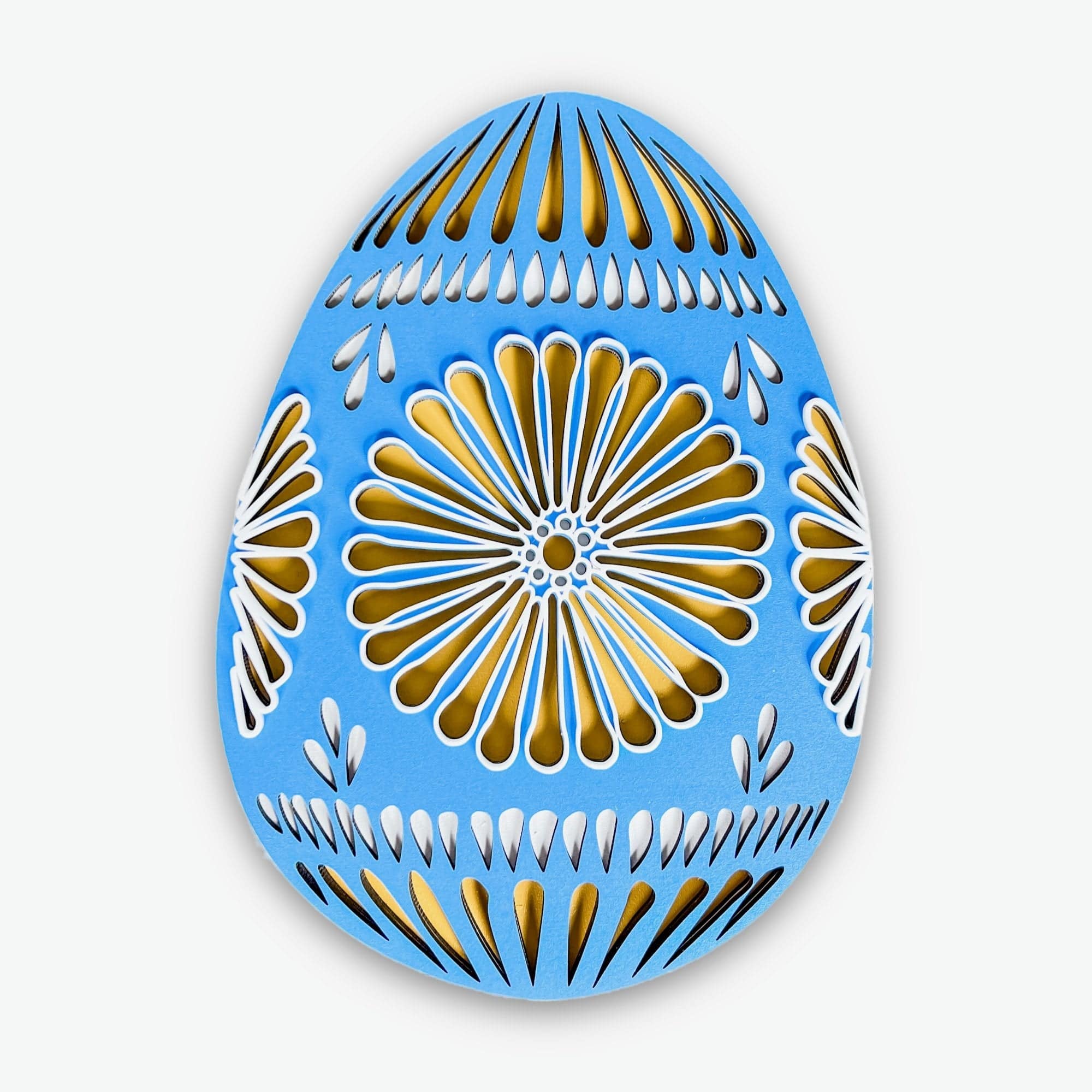 Ukrainian Easter Egg Wood & Acrylic Sign - Sticks & Doodles